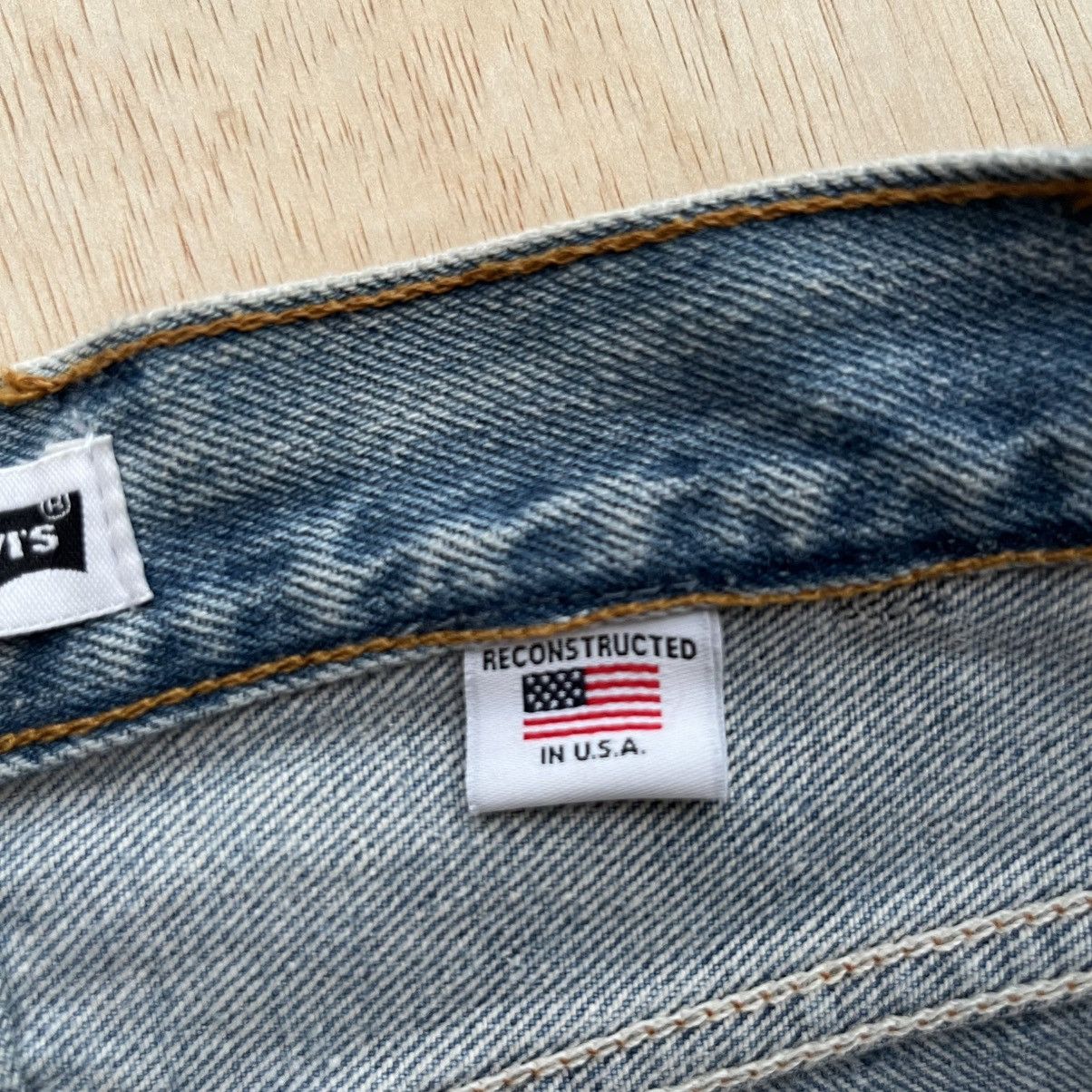 RE/DONE RE /DONE x LEVIS RECONSTRUCTED DISTRESSED WASHED DENIM Size 28" / US 6 / IT 42 - 4 Thumbnail