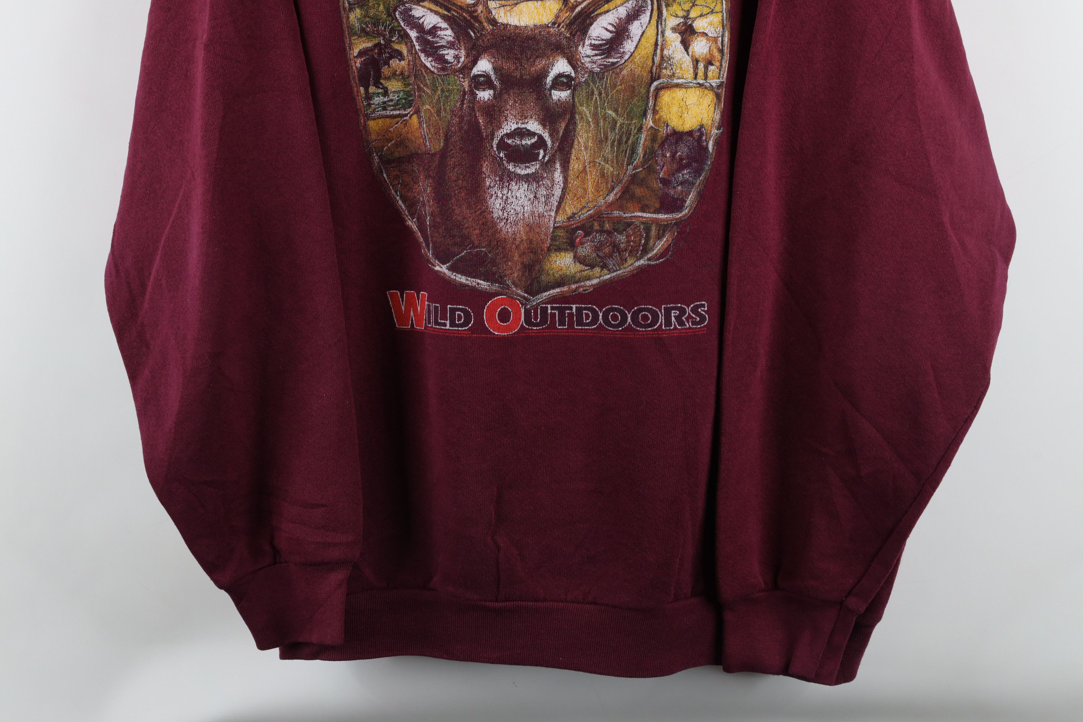 Vintage Vintage 90s Streetwear Outdoors Deer Buck Sweatshirt USA Size US XXL / EU 58 / 5 - 3 Thumbnail