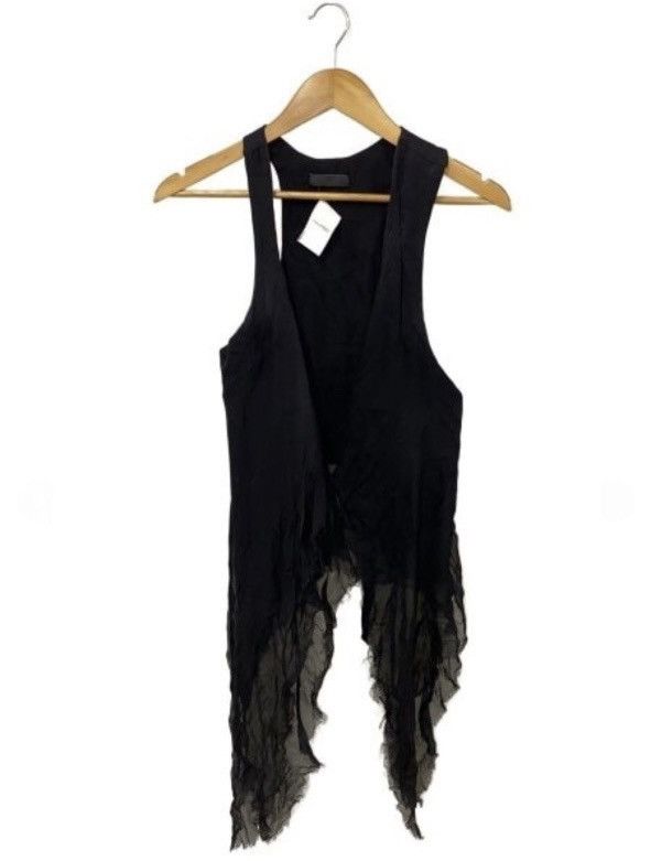 If Six Was Nine If Six Was Nine Half Moom Silk Gilet Black Size L / US 10 / IT 46 - 1 Thumbnail