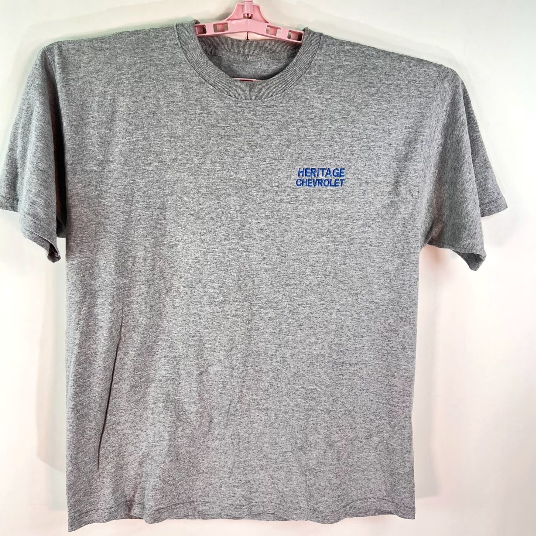 Vintage Corvette Graphic Tee Shirt Mens XL Gray Heritage Chevrolet 90s Cars Transportation Logo Embroidered © Size US XL / EU 56 / 4 - 2 Thumbnail