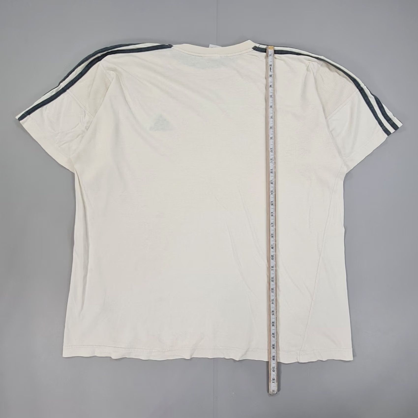 Adidas adidas Mens T Shirt Ivory XL Vintage Tee 90s Logo Crew Neck Short Sleeve Sports Mens Vintage XL Ivory Adidas Shirt 90s Size US XL / EU 56 / 4 - 7 Thumbnail