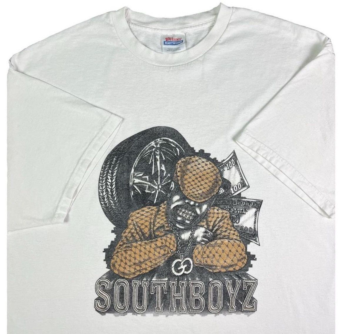 Rap Tees × Vintage Vintage Y2K ‘SouthBoyz’ T-Shirt 💰 Size US XL / EU 56 / 4 - 1 Thumbnail