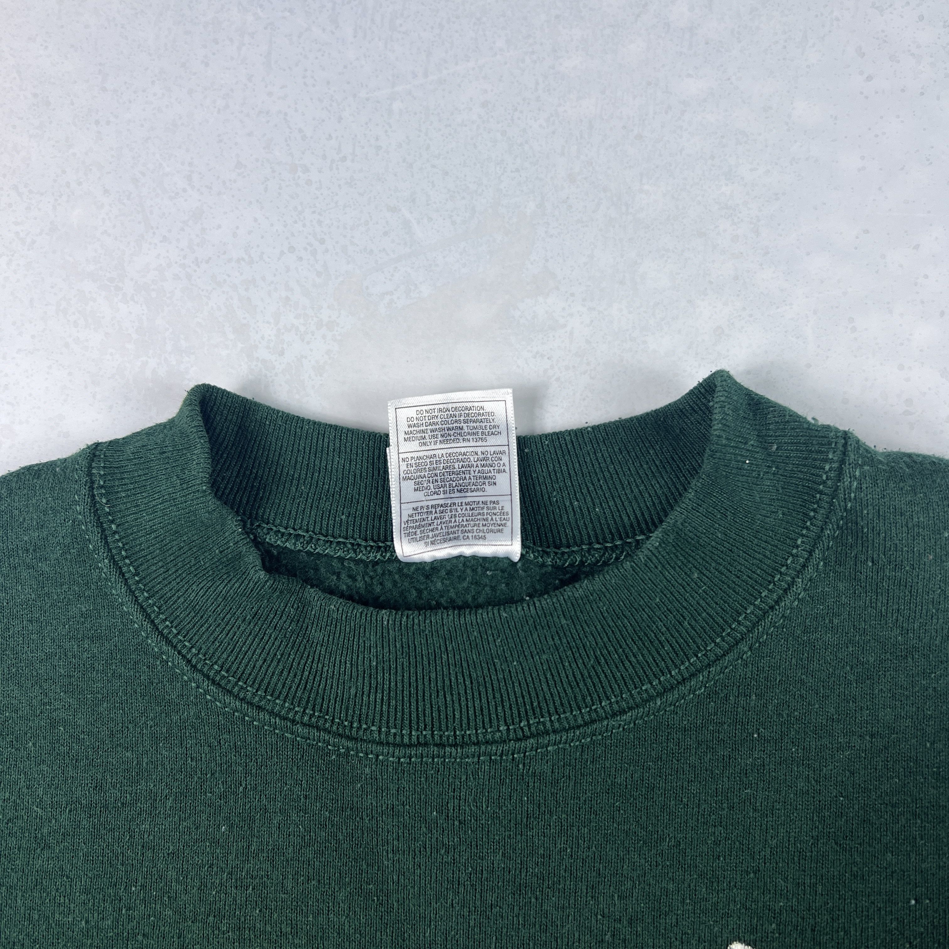 Fruit Of The Loom × NFL × Vintage VTG 90s Green Bay Packers Sweatshirt Green Helmet Crewneck Size US M / EU 48-50 / 2 - 9 Thumbnail