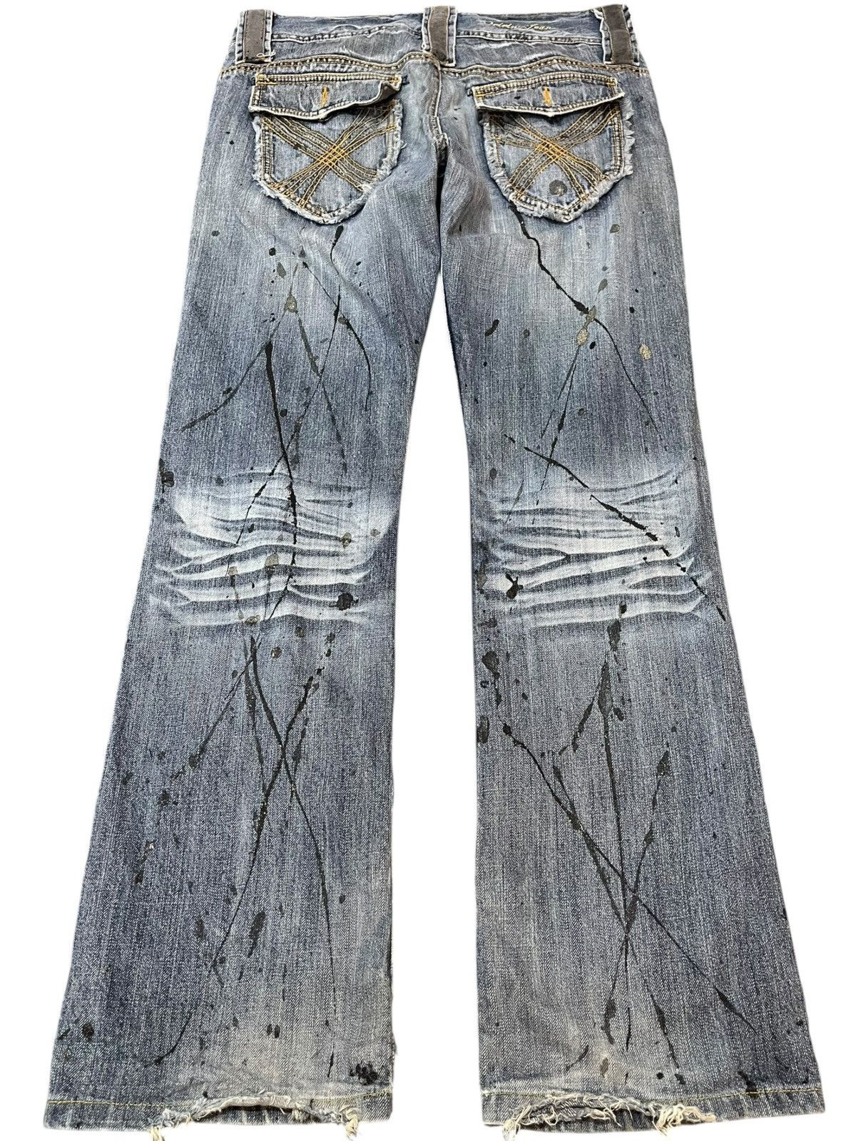 Hysteric Glamour Vintage Oririn Flare Paint Splatter Grunge Distressed Denim Size US 32 / EU 48 - 7 Thumbnail