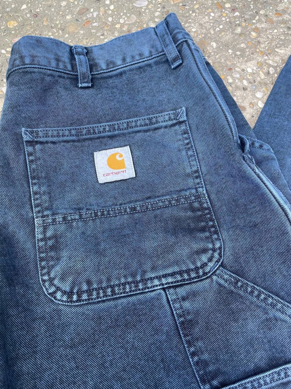 Carhartt × Vintage CARHARTT DOUBLE SINGLE KNEE WORKWEAR RAP STYLE PANTS Size US 34 / EU 50 - 2 Thumbnail