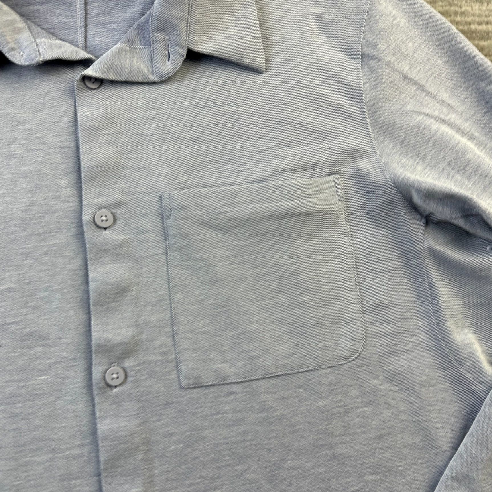 Lululemon Lululemon Shirt Mens Large Purple Button Up Long Sleeve Career Top Size US L / EU 52-54 / 3 - 4 Thumbnail
