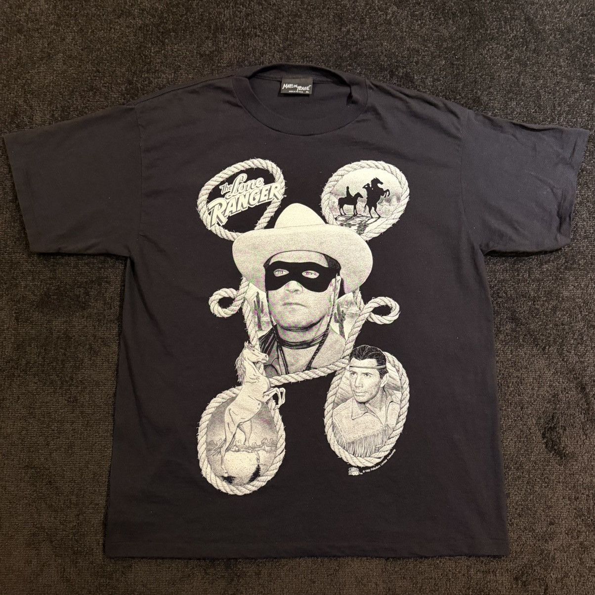 Vintage Vintage Lone Ranger 1993 MARLIN TEASE made in USA shirt Size US XL / EU 56 / 4 - 1 Thumbnail