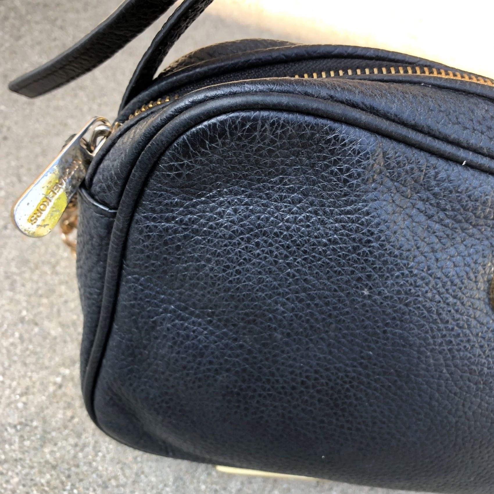 Michael Kors MICHAEL KORS Fulton Crossbody Purse Pebbled Leather Black Zipper Bag Small Women Crossbody Bag, Black, Pebbled Leather, 10W x 7H x 2D, Small Size ONE SIZE - 6 Thumbnail