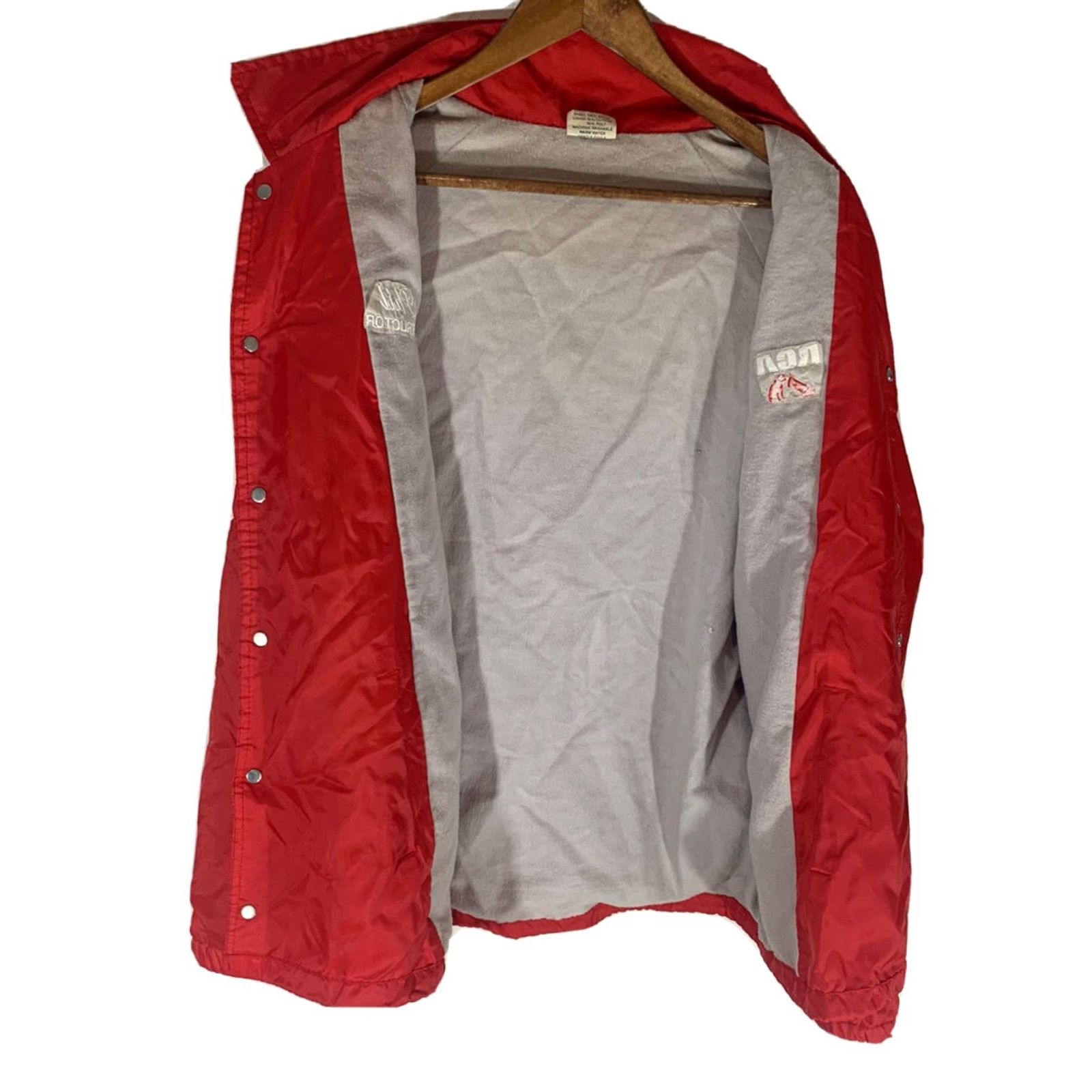 Vintage VINTAGE 80s RCA Mens Nylon Windbreaker Jacket Large Red USA Made Size US L / EU 52-54 / 3 - 4 Thumbnail