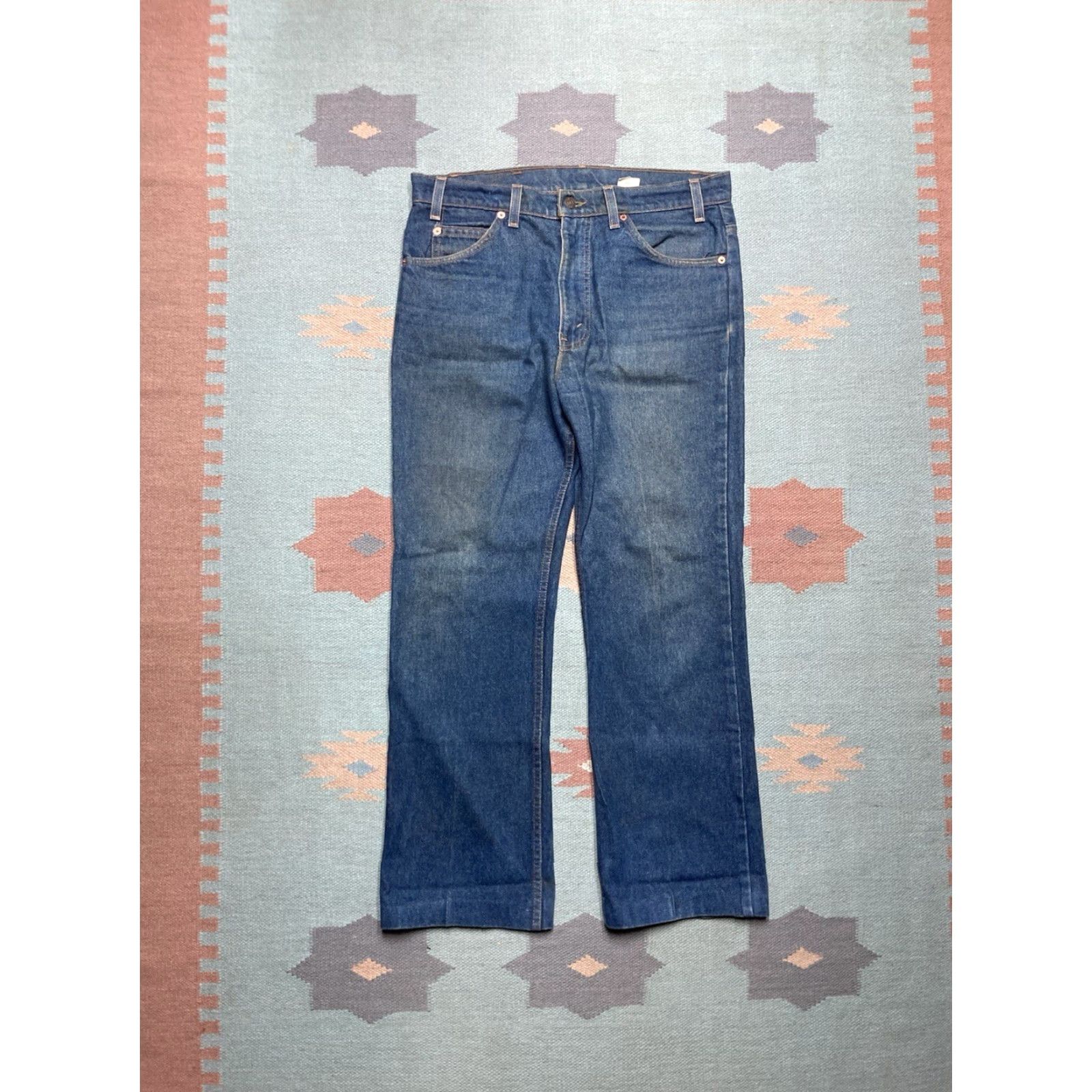 Levi's VINTAGE Levi’s 517 Jeans Dark Wash Denim Bootcut Orange Tab 34x28 Mens Size US 34 / EU 50 - 5 Thumbnail