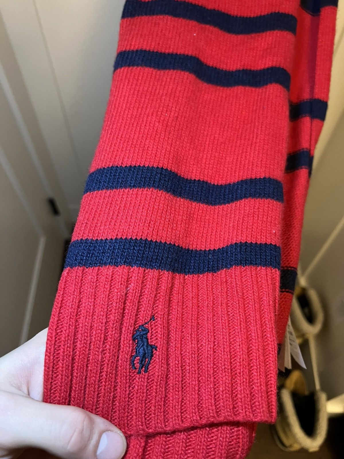 Polo Ralph Lauren Vintage Polo Ralph Lauren striped wool scarf Size ONE SIZE - 16 Thumbnail