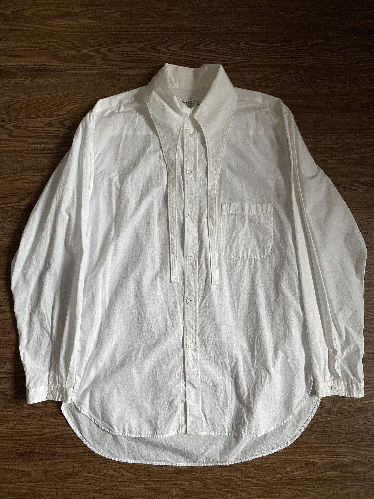 Yohji Yamamoto Yohji Yamamoto Pour Homme Vampire Collar Shirt AW17 Look13 Size US M / EU 48-50 / 2 - 2 Thumbnail