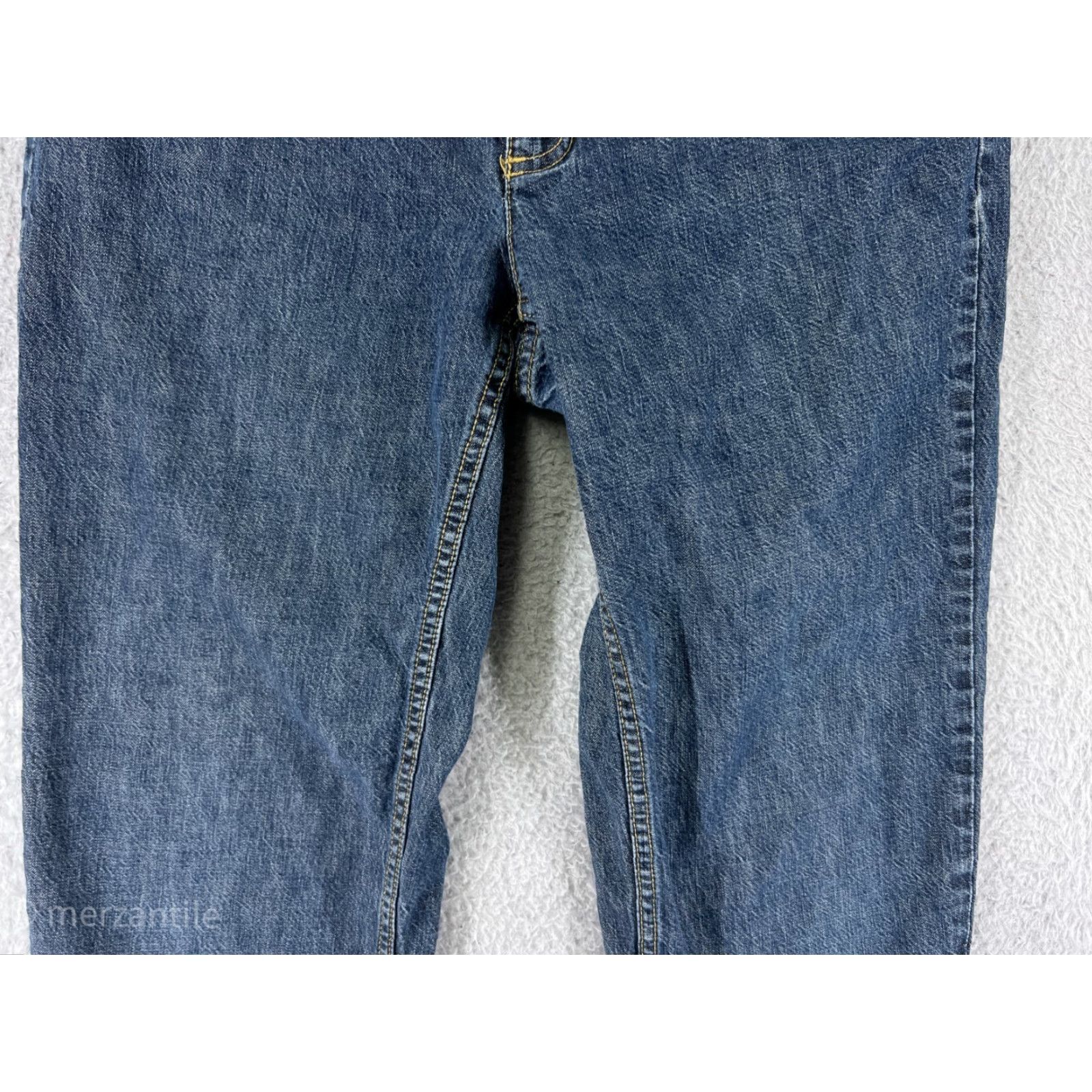Liz Claiborne Liz Claiborne Jeans Womens 8 Blue Denim Straight Tabitha Capri 100% Cotton Size 30" / US 8 / IT 44 - 6 Thumbnail