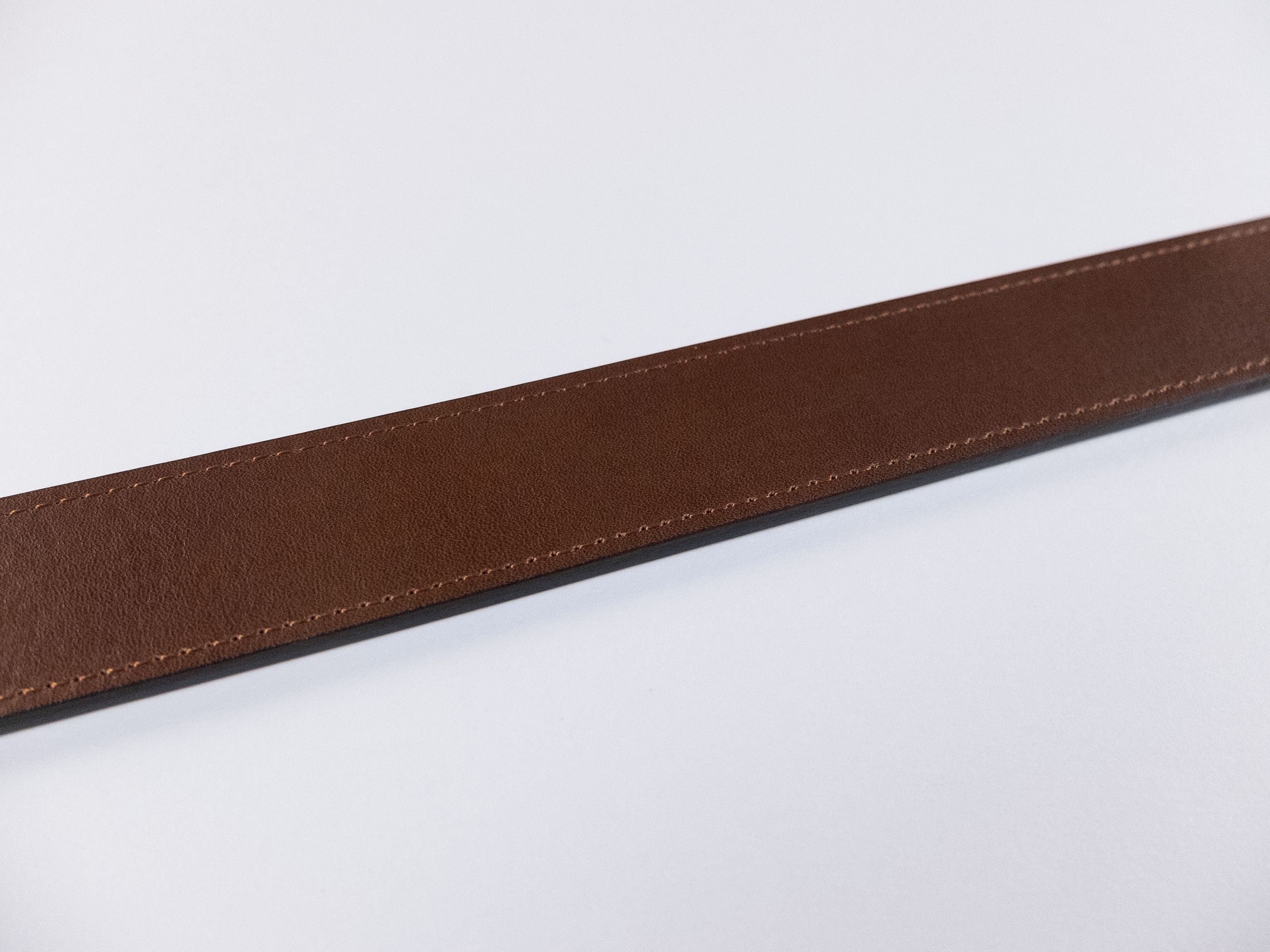 Berluti BERLUTI brown contrast stitch classic leather belt 90 Size 36 - 10 Thumbnail