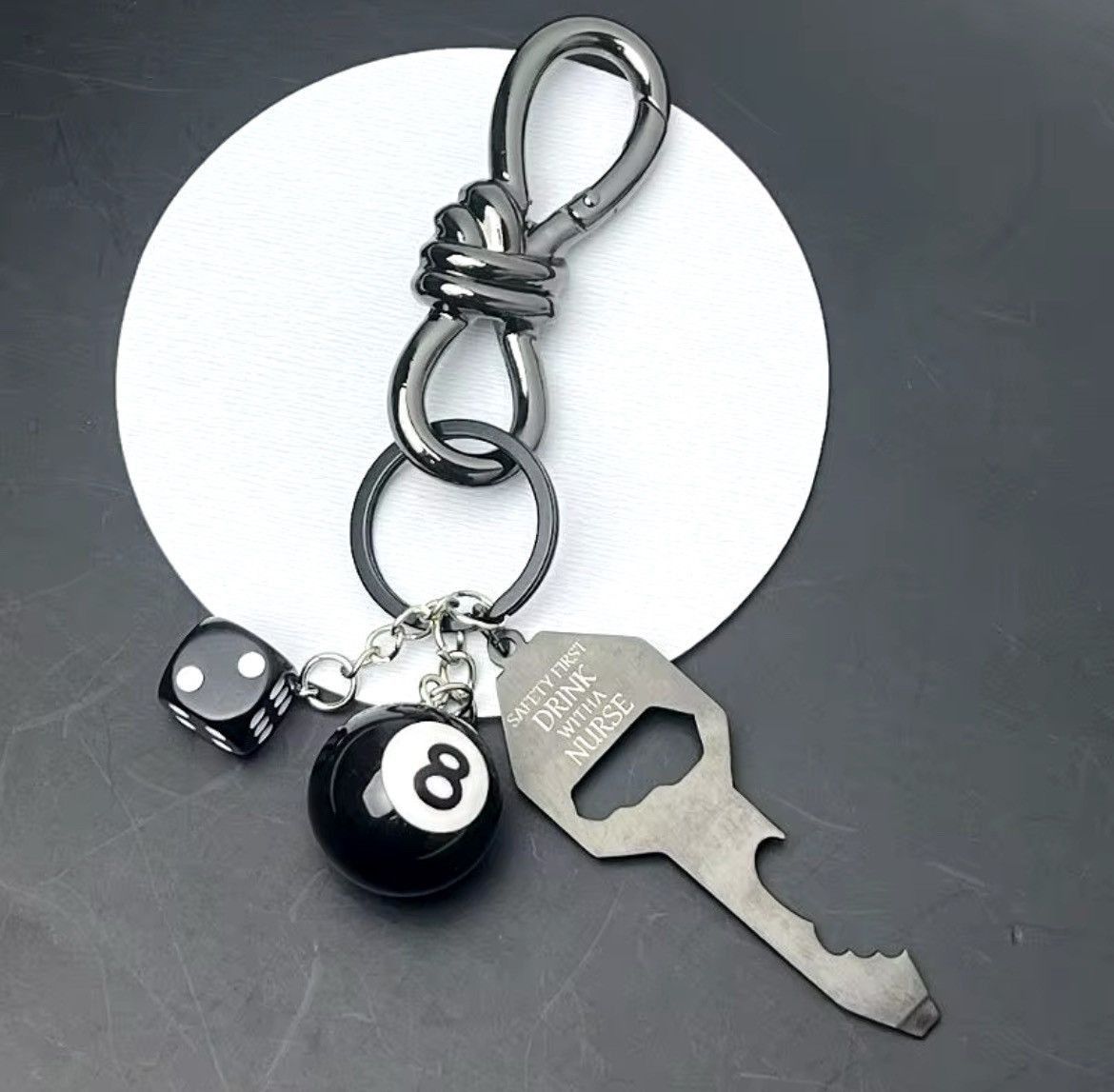 Vintage Silver Chain Jeans Carabiner Size ONE SIZE - 2 Thumbnail