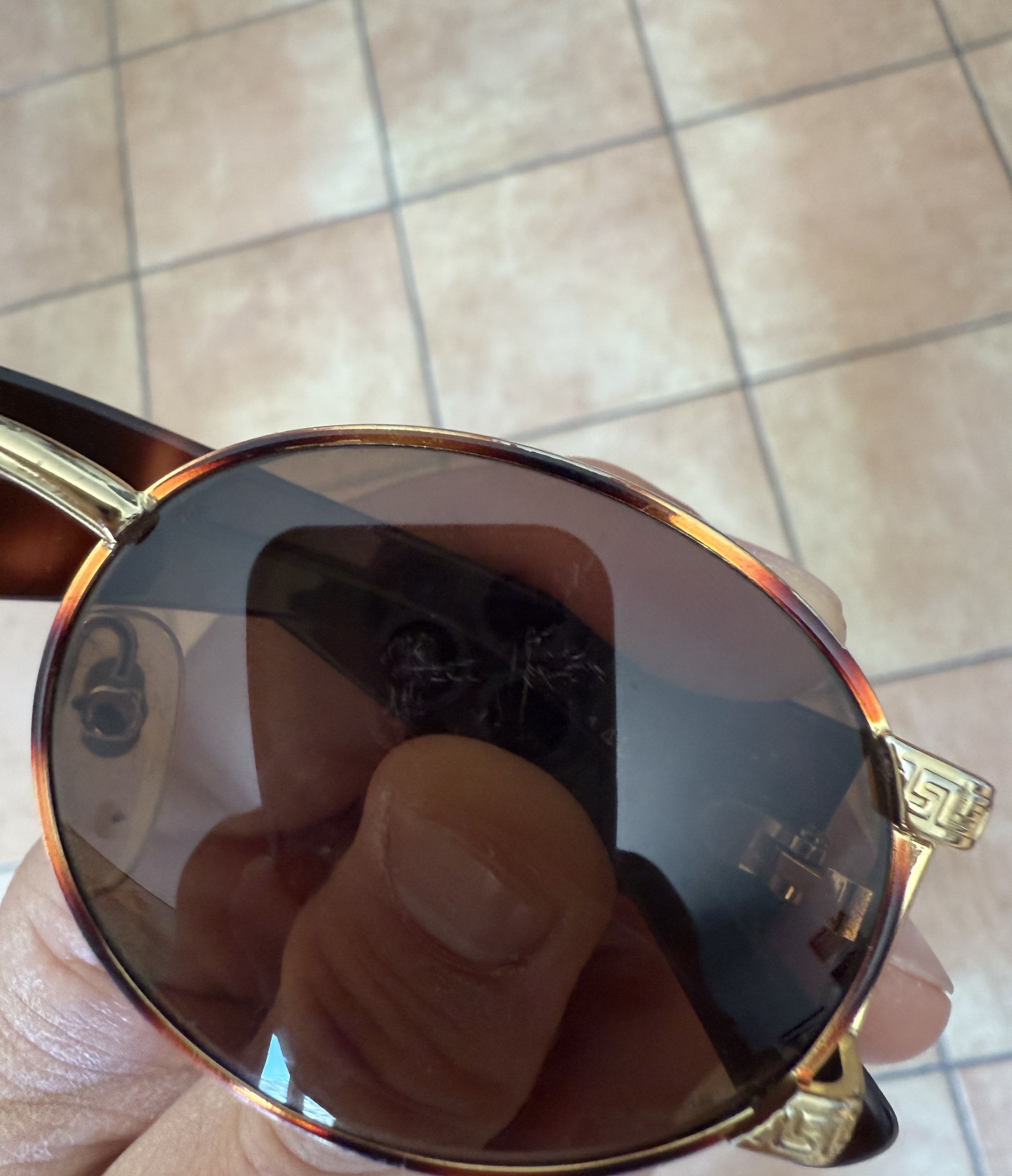 Versace Gianni Versace Mod S60 Vintage 90s Medusa Greek Key Size ONE SIZE - 7 Thumbnail