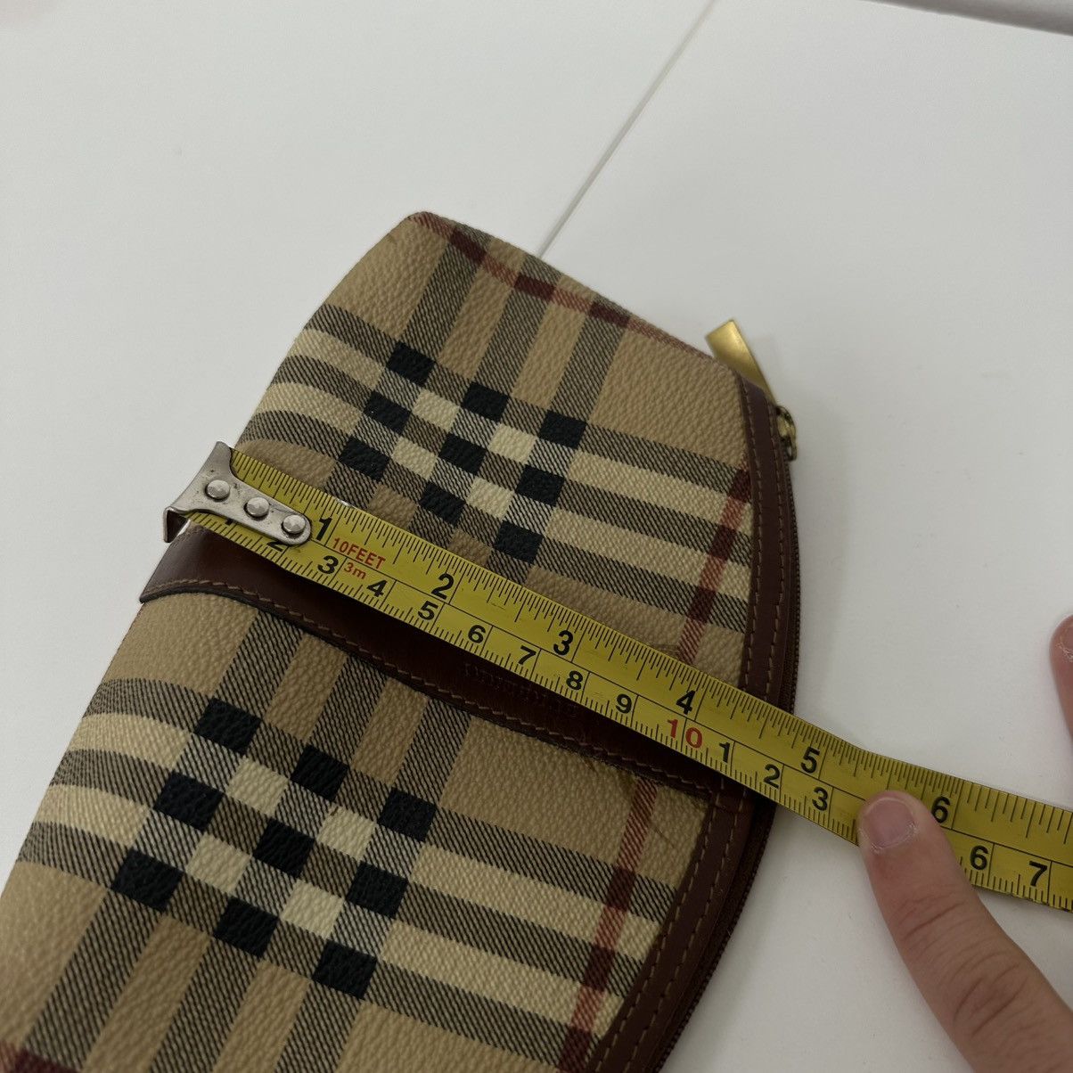 Burberry Vintage Burberry Cosmetic Pouch Bag Size ONE SIZE - 10 Thumbnail