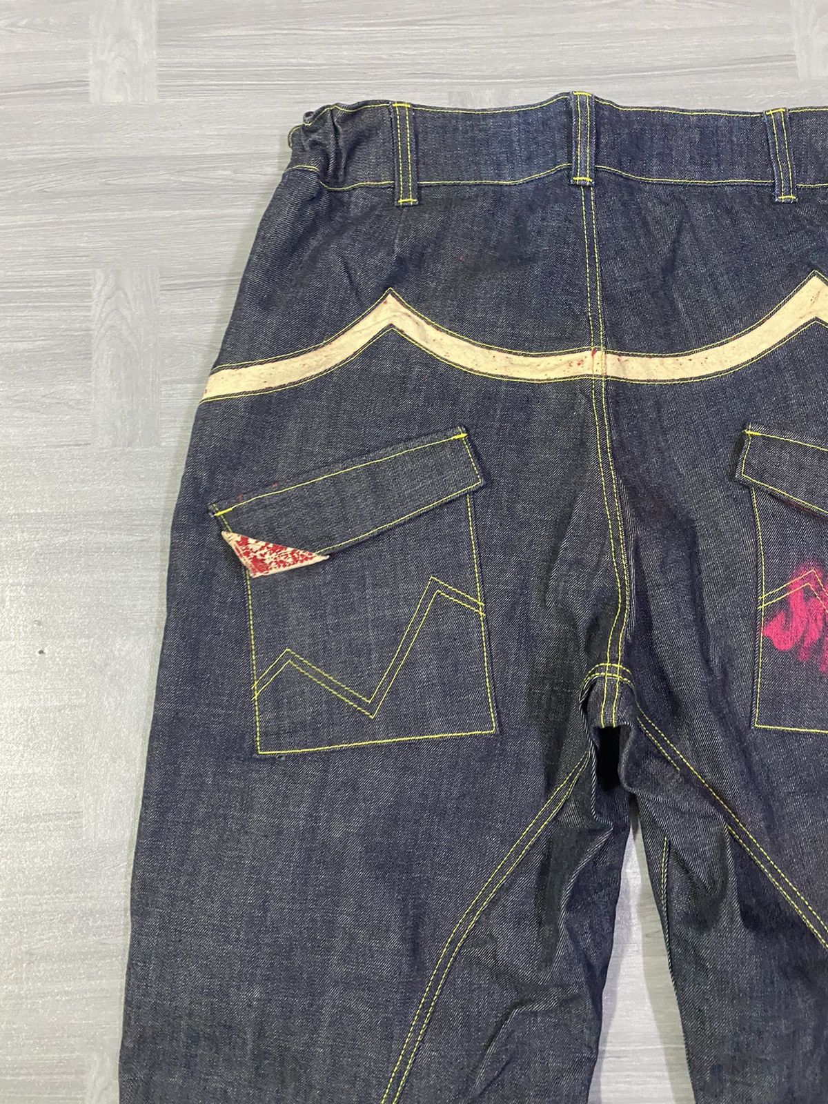 Japanese Brand Rare Monsteat by Momotaro Baggy Denim Jeans Size US 36 / EU 52 - 19 Thumbnail