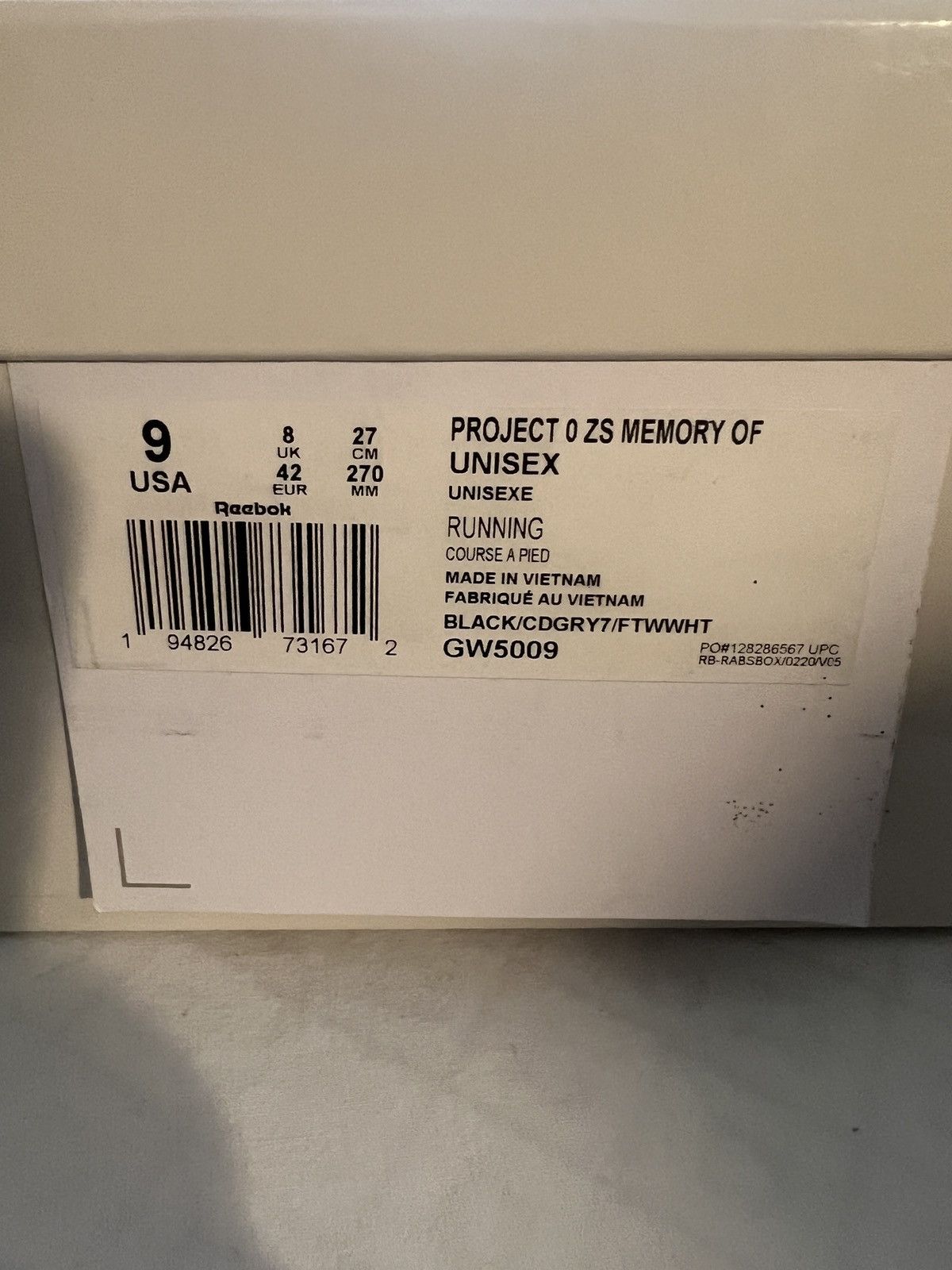 Maison Margiela × Reebok NEW Maison Margiela x Reebok Project 0 ZS Memory US Size 9 Size US 9 / EU 42 - 3 Thumbnail