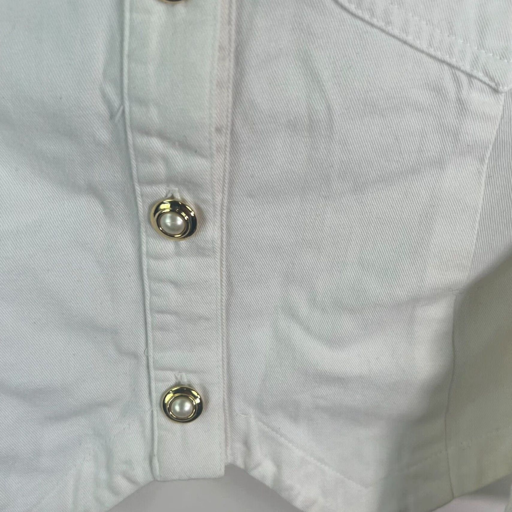 Vintage Vintage The Icing Western Embroidered Cotton Button-Up Shirt Womens Size M White Size M / US 6-8 / IT 42-44 - 4 Thumbnail