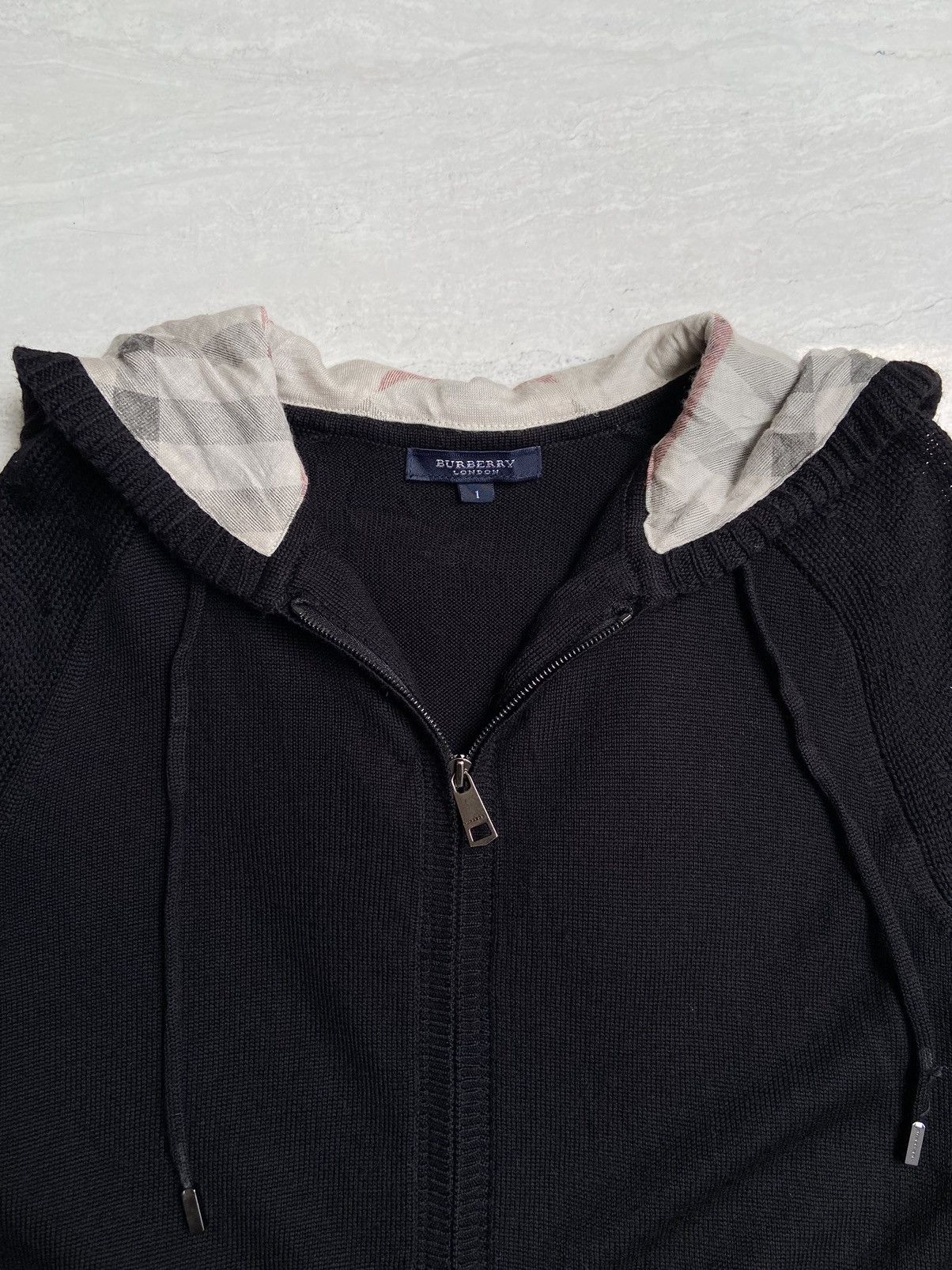 Burberry BURBERRY Black Knit Jacket Size US XS / EU 42 / 0 - 4 Thumbnail