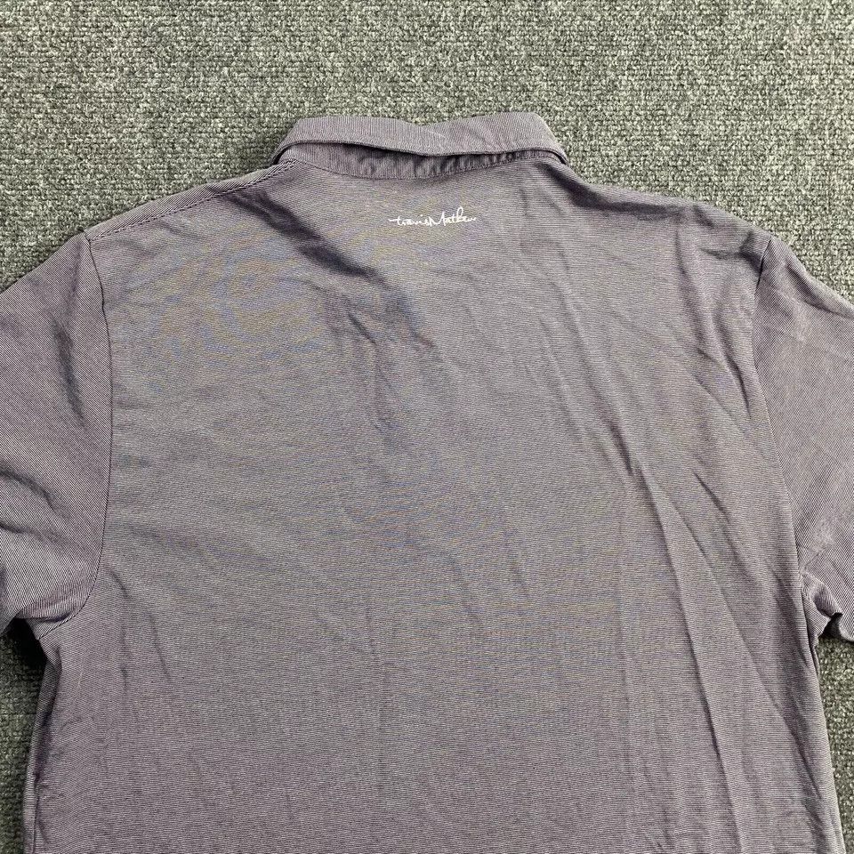 TravisMathew Travis Mathew Polo Shirt Men's Large Striped Pima Distressed Size US L / EU 52-54 / 3 - 5 Thumbnail