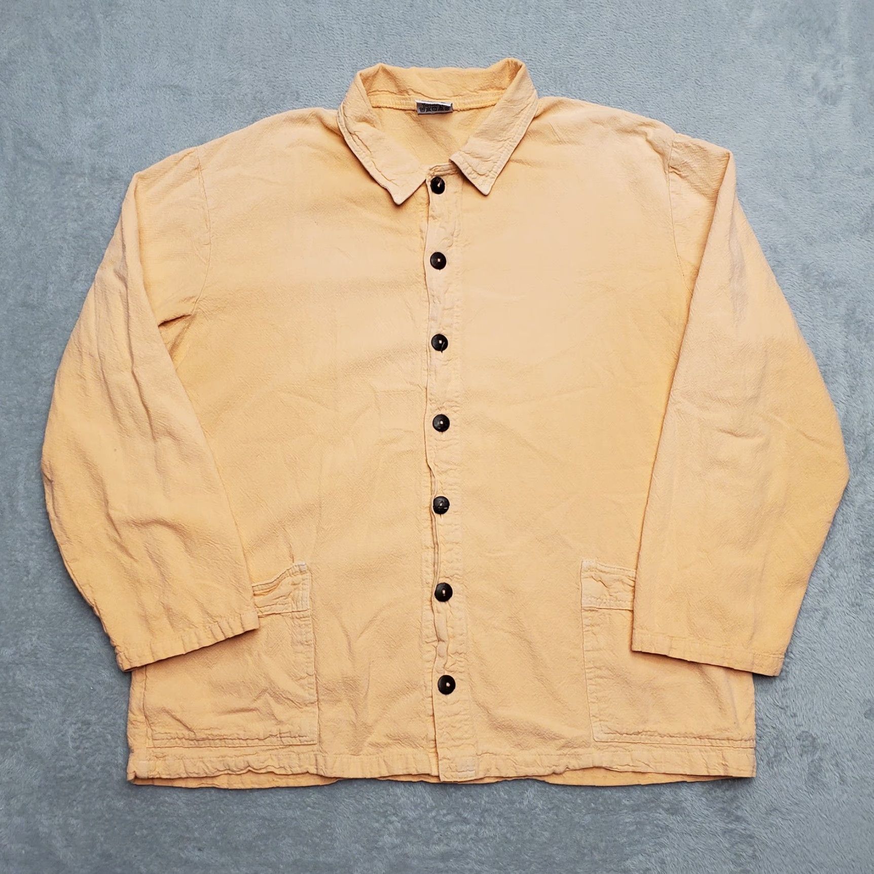 Vintage VINTAGE Sea Breeze Beach Jacket Womens M Peach Crinkle Textured Cotton Comfort USA Shirt Women M Orange Solid 90s Theme Casual Mens Womens Size M / US 6-8 / IT 42-44 - 5 Thumbnail
