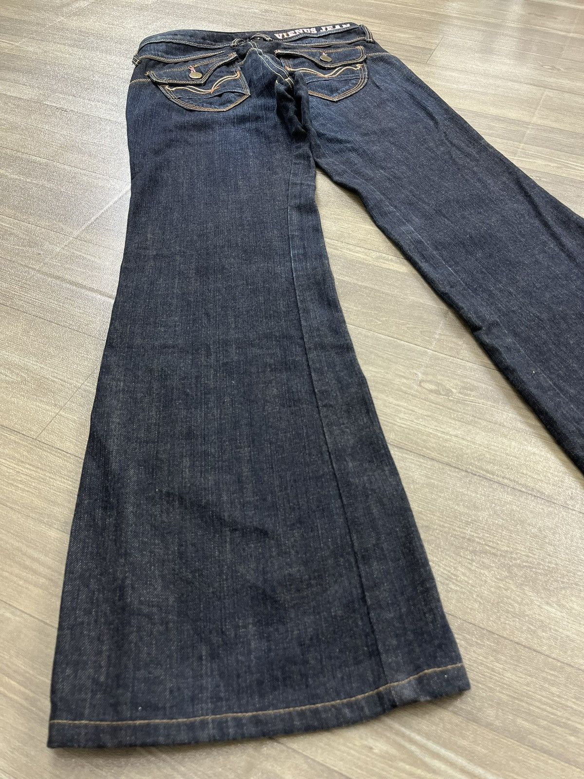 If Six Was Nine 🇯🇵2000s Edwin Vienus Faded Mudmax Bootcut Lgb Flared Jeans Size US 31 - 13 Thumbnail