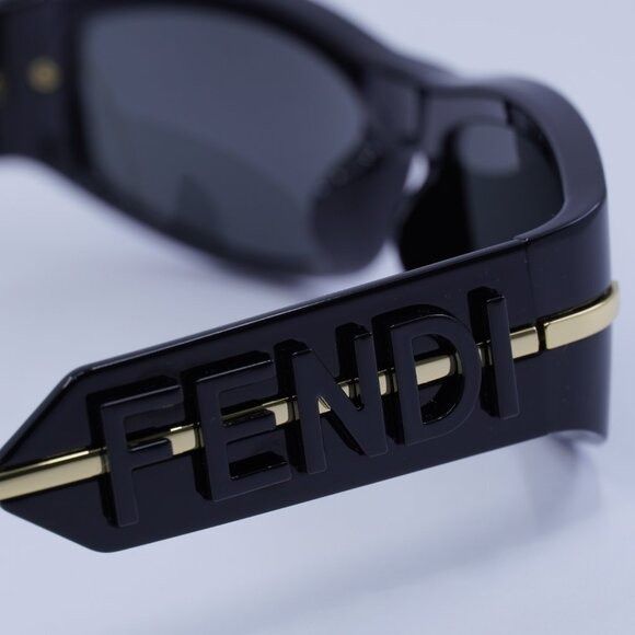 Fendi 🕶️ New Fendi FE40120I 01A Sunglasses - Shiny Black Frame Size ONE SIZE - 7 Thumbnail