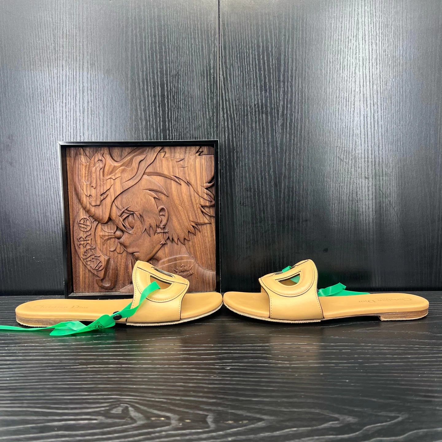 Dior Dior Pig Nose Camel Slipper 37 with box Size US 6.5 / IT 36.5 - 3 Thumbnail