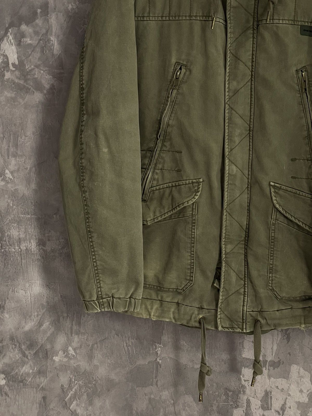 20471120 × Diesel × Japanese Brand Diesel Japanese Brand Distressed Y2K Long Heavy Jacket Size US L / EU 52-54 / 3 - 5 Thumbnail