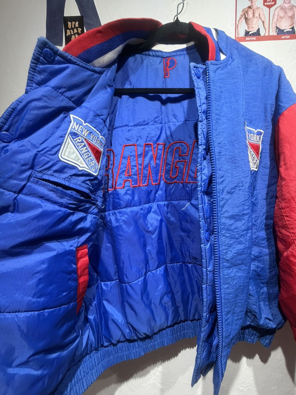 NHL Vintage New York Rangers Reversible jacket Size US XL / EU 56 / 4 - 8 Thumbnail