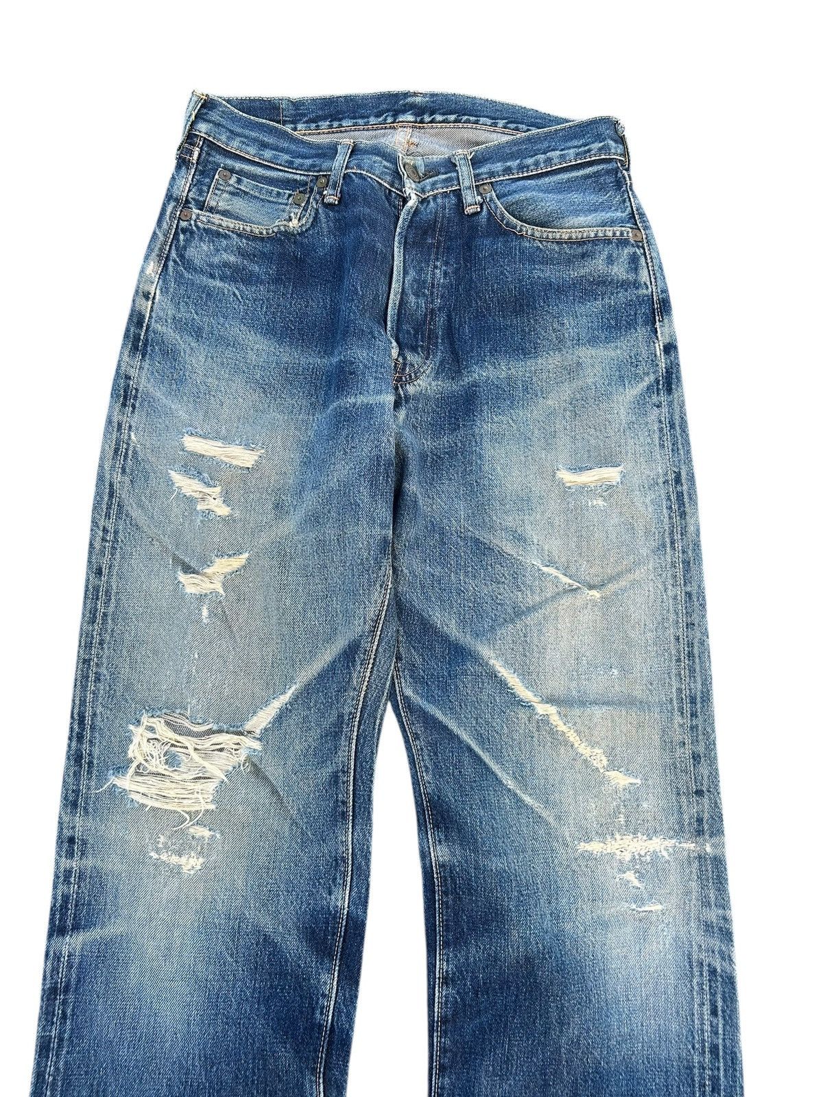 Full Count & Co. × Kapital × Vintage Vintage Full Count Selvedge Distressed Denim Jeans Size US 29 - 2 Thumbnail