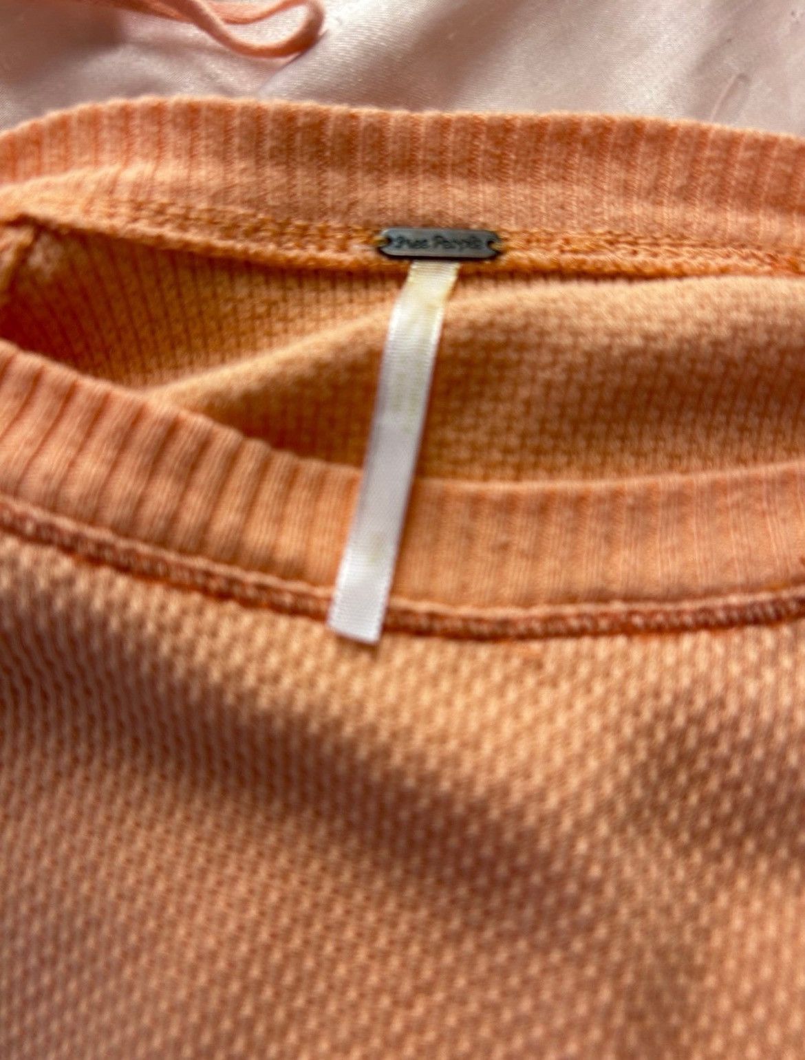 Free People NWOT, Free People Desert The Mix Cuff Henley Thermal Orange Size S / US 4 / IT 40 - 6 Thumbnail