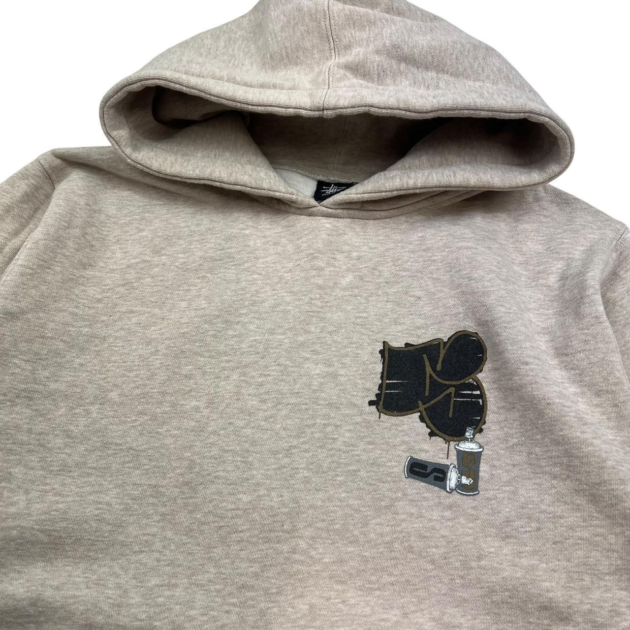 Stussy Vintage 2000s Stussy Spray Paint Graffiti Hoodie - Medium Size US M / EU 48-50 / 2 - 3 Thumbnail