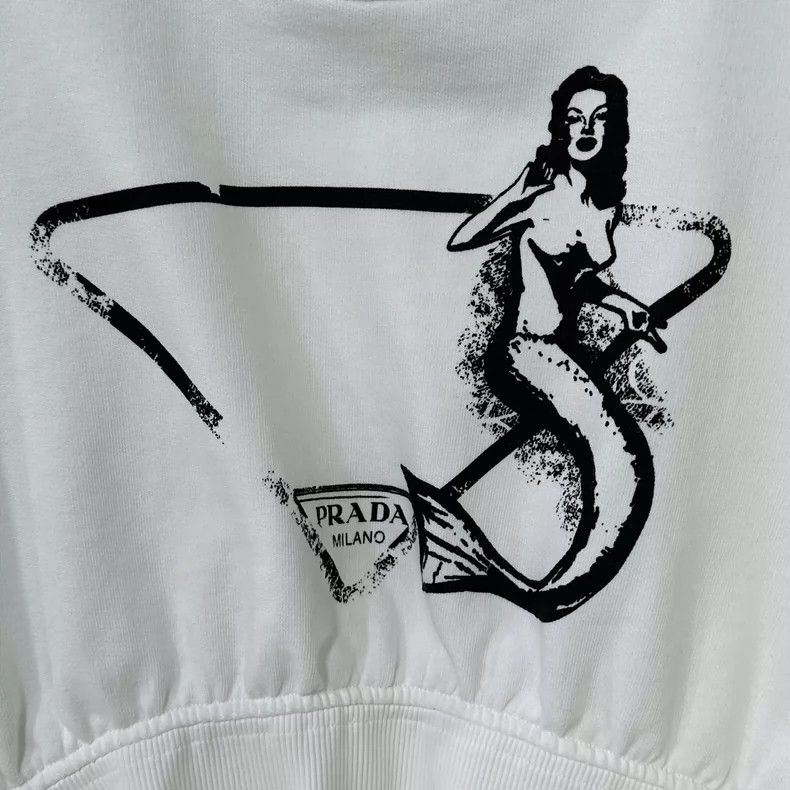 Prada Prada Mermaid white short sleeves 2502-Nextarrow Size US S / EU 44-46 / 1 - 4 Thumbnail