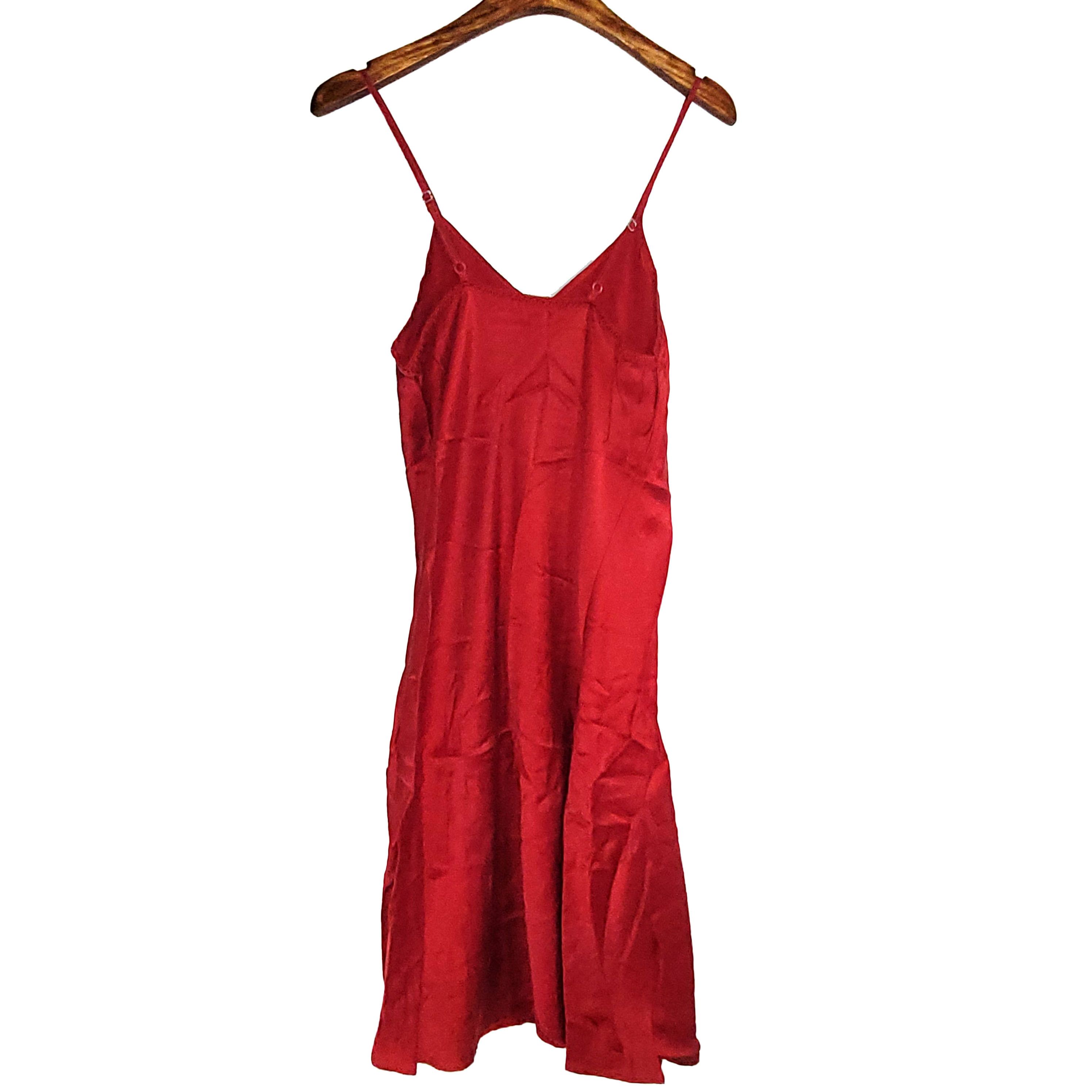 Other Women's Size S 100% Silk Spaghetti Strap Slip Dress SAC709 Size S / US 4 / IT 40 - 2 Thumbnail