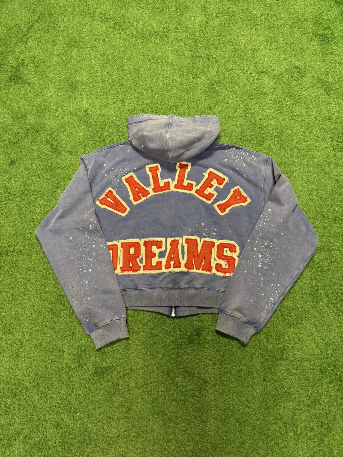 Vale Vale rhinestone zip up hoodie sized xlarge Size US XL / EU 56 / 4 - 5 Thumbnail