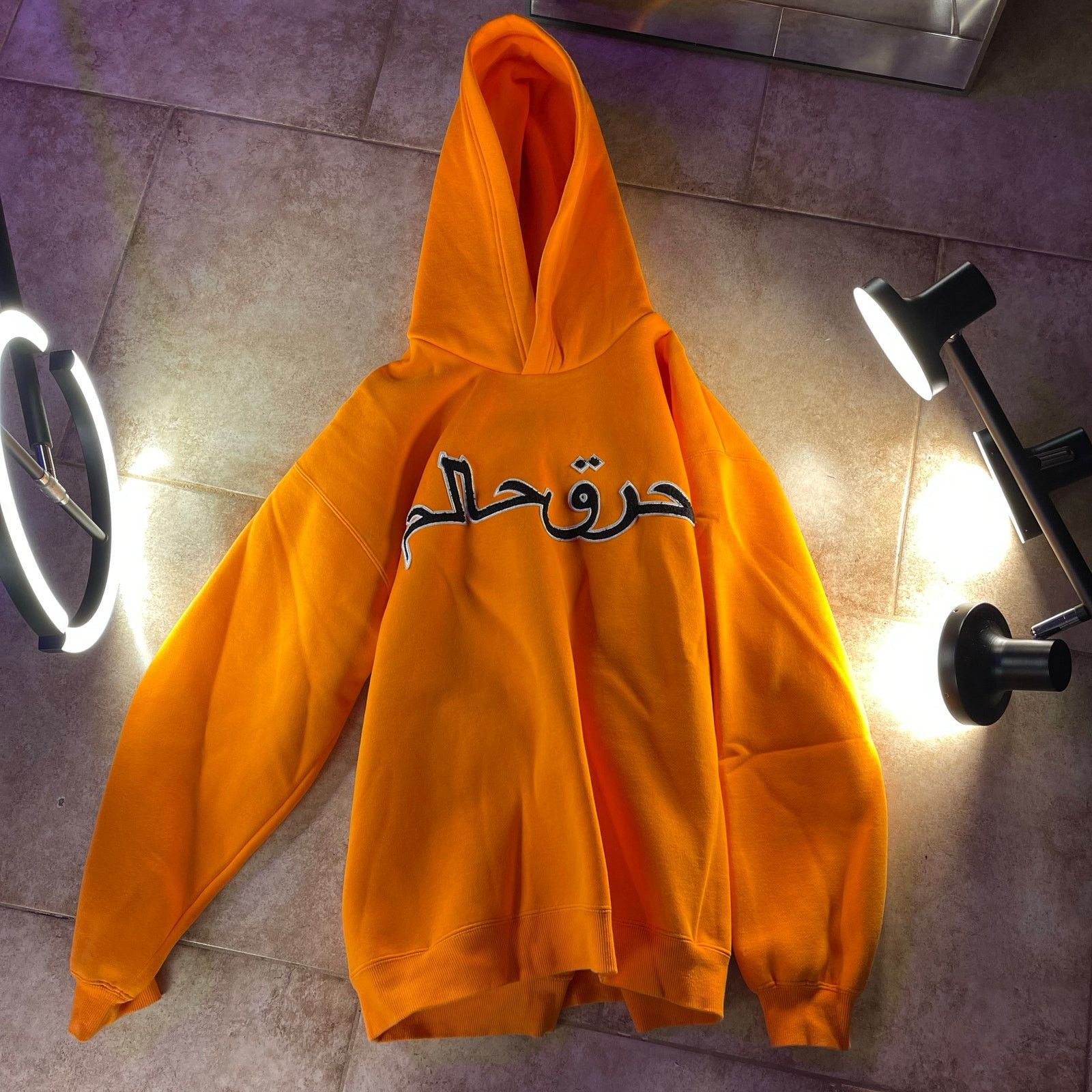 Japanese Brand Orange Arabic Logo Supreme Style Hoodie Size US M / EU 48-50 / 2 - 3 Thumbnail