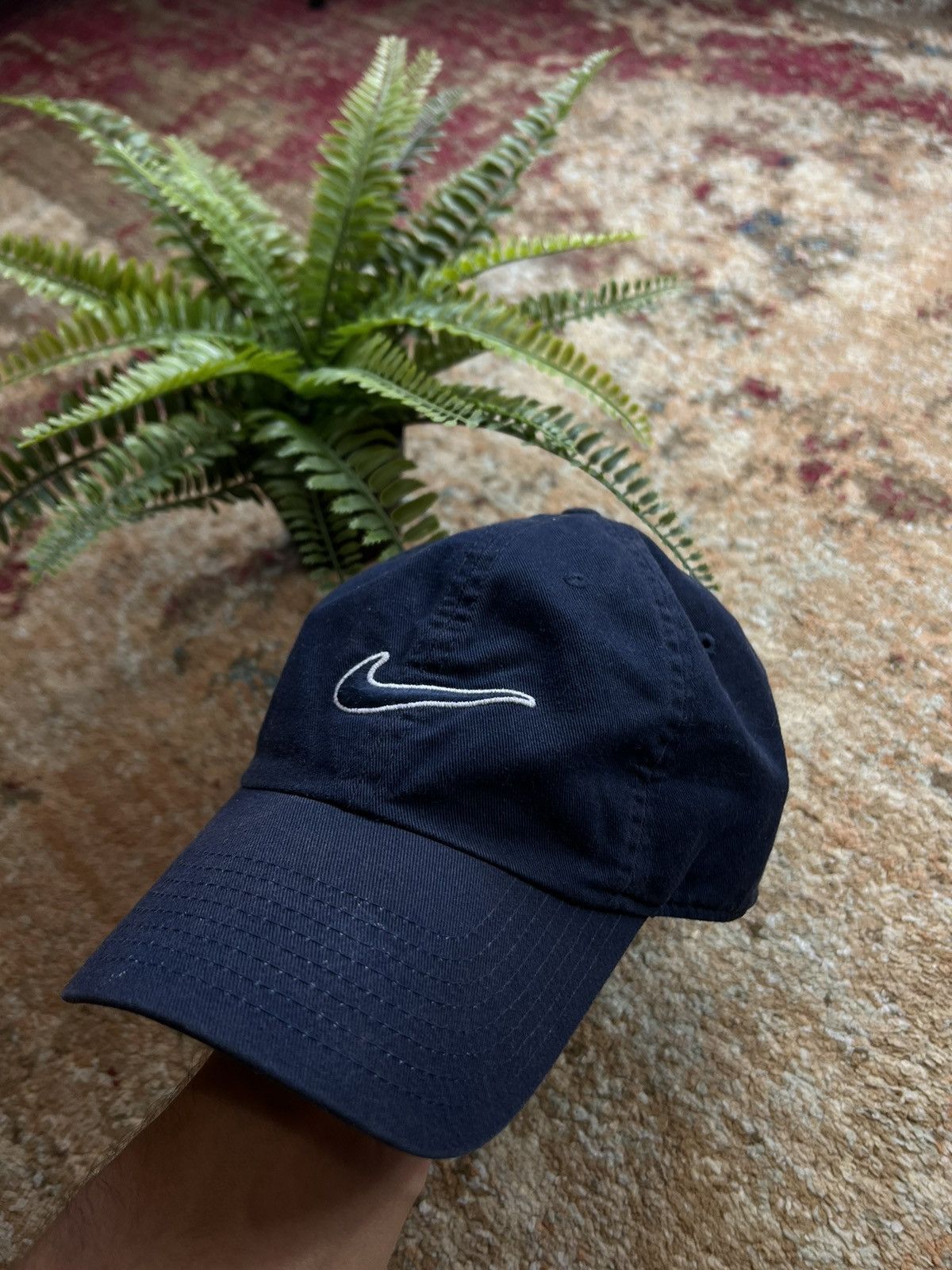 Nike × Vintage 🪬90’s NIKE RETRO BIG SWOOSH LOGO Y2K CAP Size ONE SIZE - 2 Thumbnail