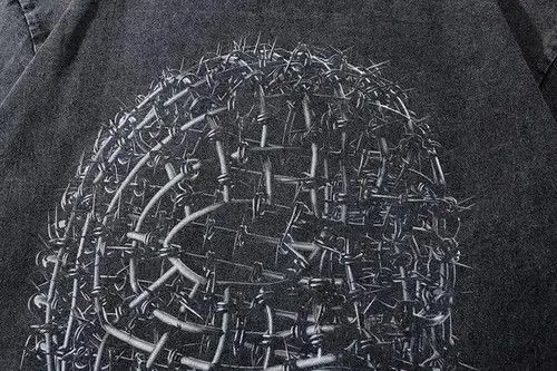 Japanese Brand Men Hip Hop Streetwear T Shirt Iron Human Head Model Graphic Size US M / EU 48-50 / 2 - 2 Thumbnail