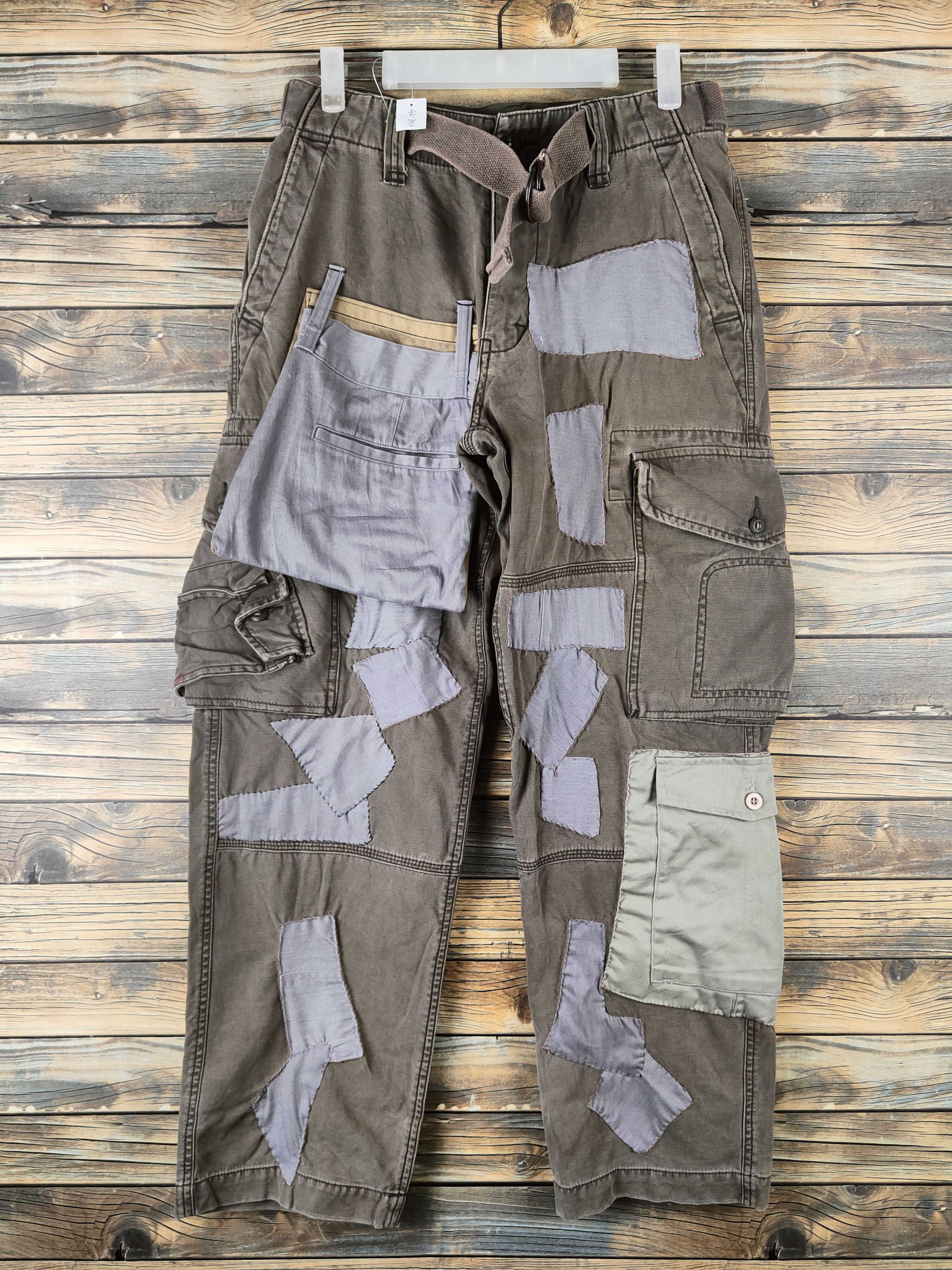 Japanese Brand DL Old Navy Brown Multipocket Cargo Pants #46-393 Size US 28 / EU 44 - 1 Thumbnail