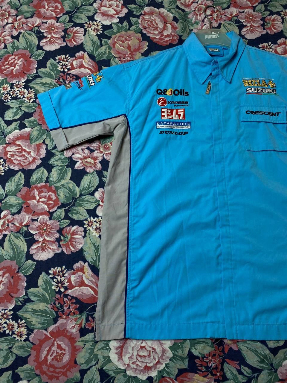 Vintage Vintage Rizla Suzuki Sponsor Big Logo Racing Team Motorsport Size US XL / EU 56 / 4 - 5 Thumbnail
