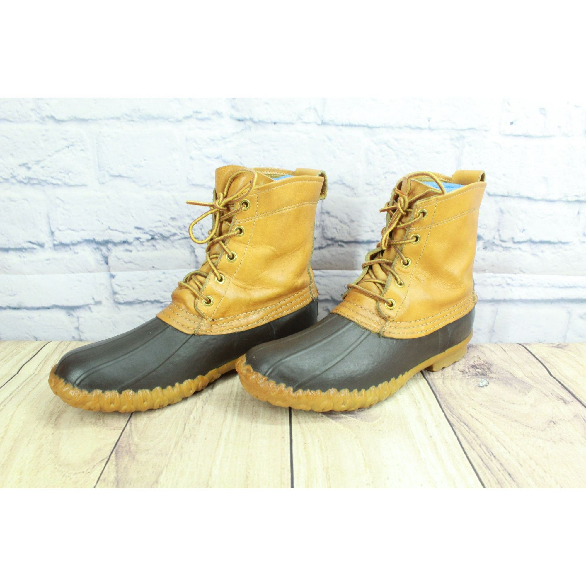 L.L. Bean × Leather × Vintage Vintage LL Bean Women's Unlined Ankle Hunting Duck Boots Size US 8 / IT 38 - 2 Thumbnail