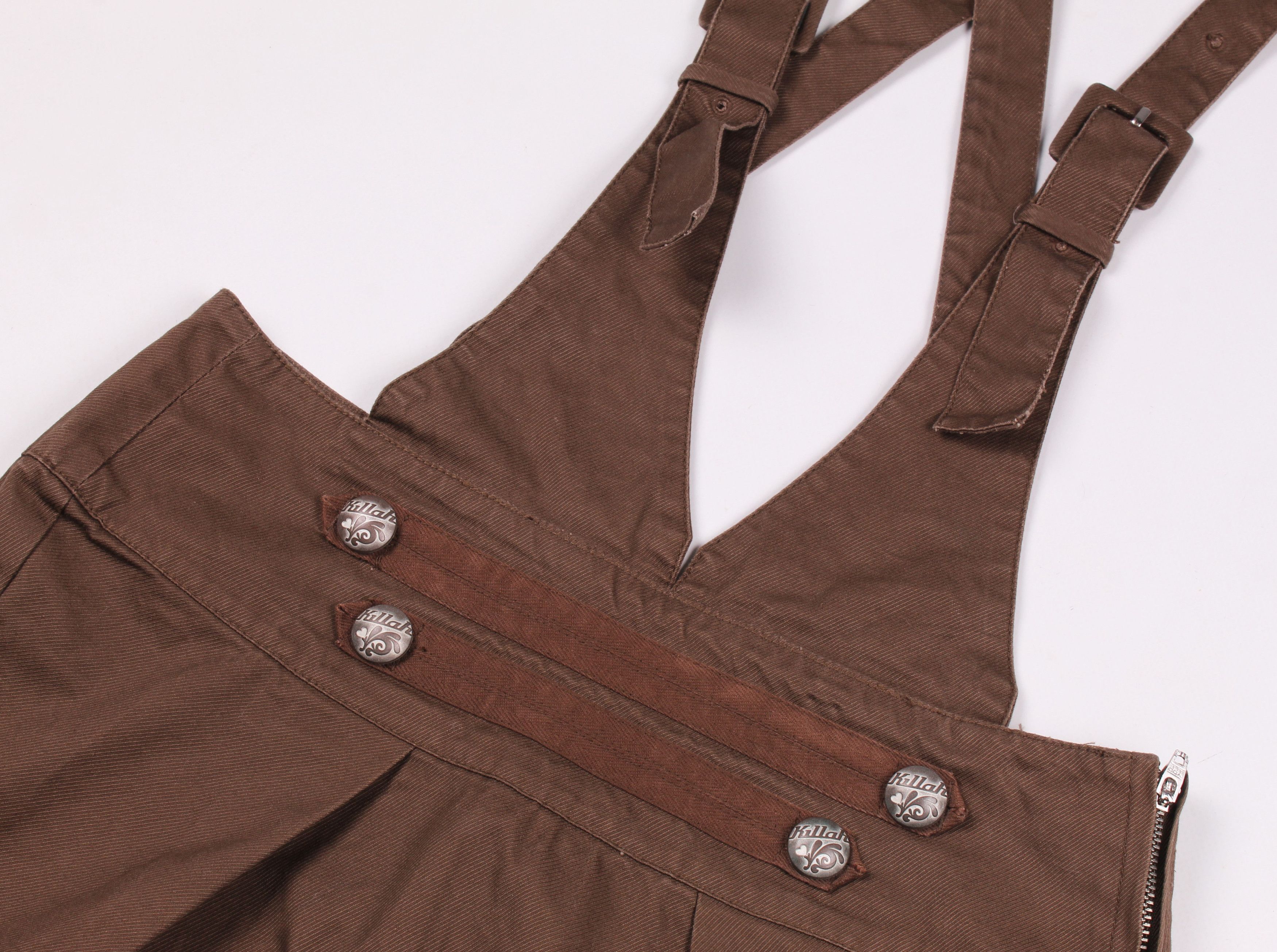 Miss Sixty Killah by Miss Sixty Vntg Y2K Grunge Mini Suspender Skirt Size 28" / US 6 / IT 42 - 2 Thumbnail