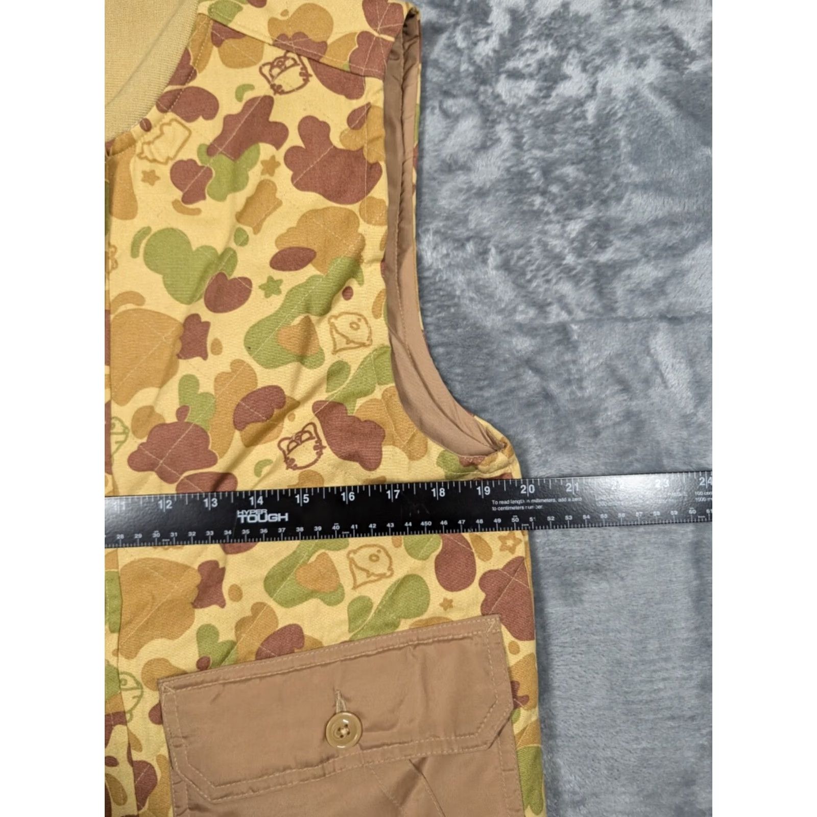 Vintage Trukfit Mens Vest Jacket Buttoned Lightweight Camouflage Mid-Length Athletic Band Collar Sports 100% Cotton S Small Size US S / EU 44-46 / 1 - 3 Thumbnail