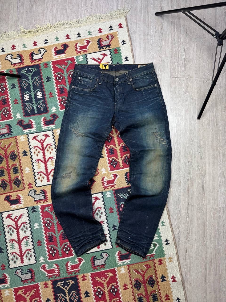 G-Star × Japanese Brand NEW!!! G Star 3301 Faded Distressed Rare Jeans Size US 33 - 1 Thumbnail