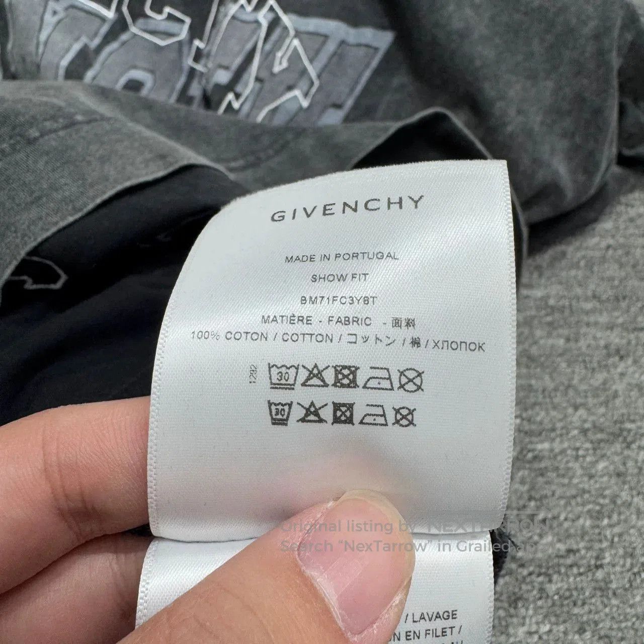 Givenchy Givenchy Washed Distressed Layered Hooded Shirt. Size US M / EU 48-50 / 2 - 2 Thumbnail