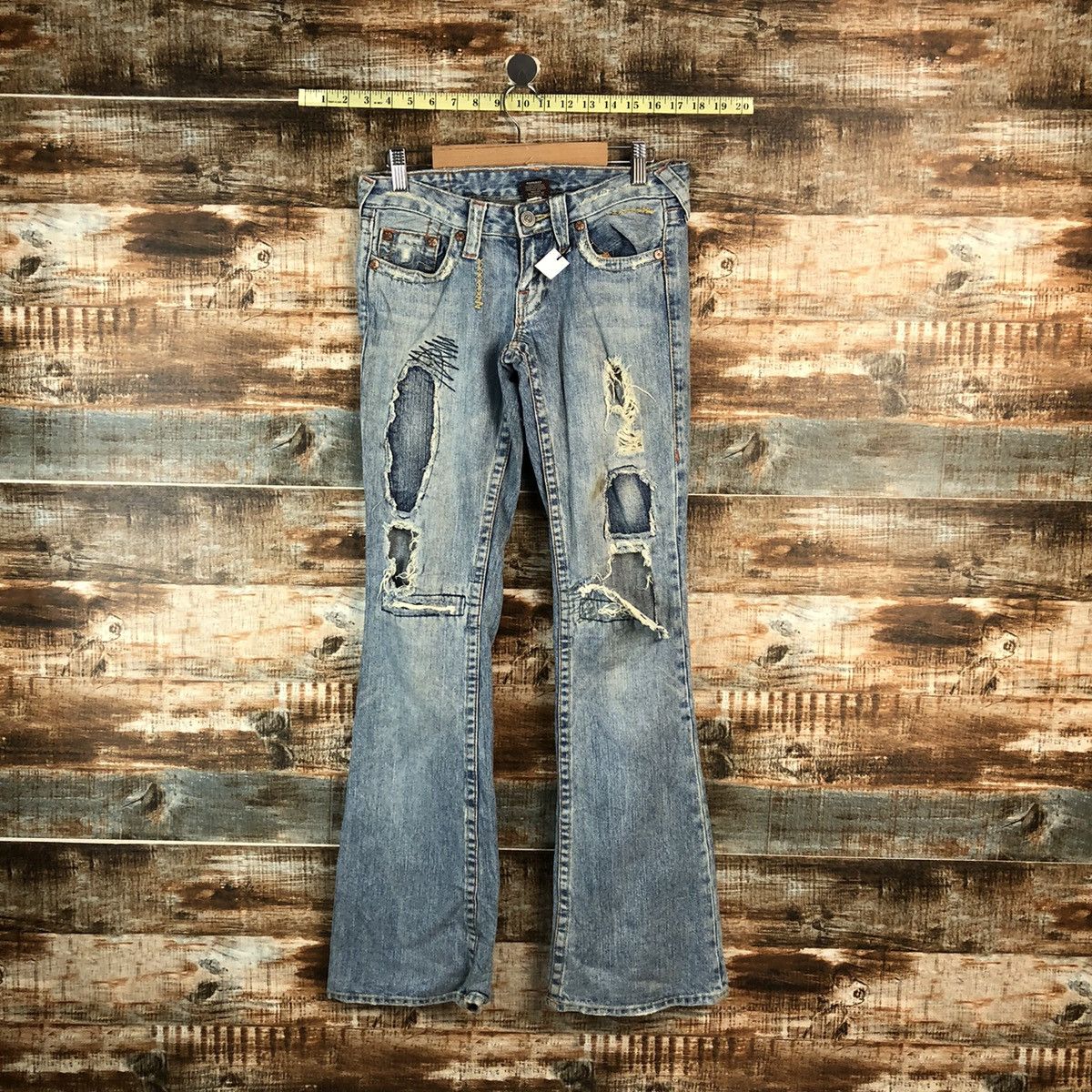 True Religion DLL True Religion Blue Distressed ripped Denim Pants #A2143 Size 26" / US 2 / IT 38 - 1 Thumbnail
