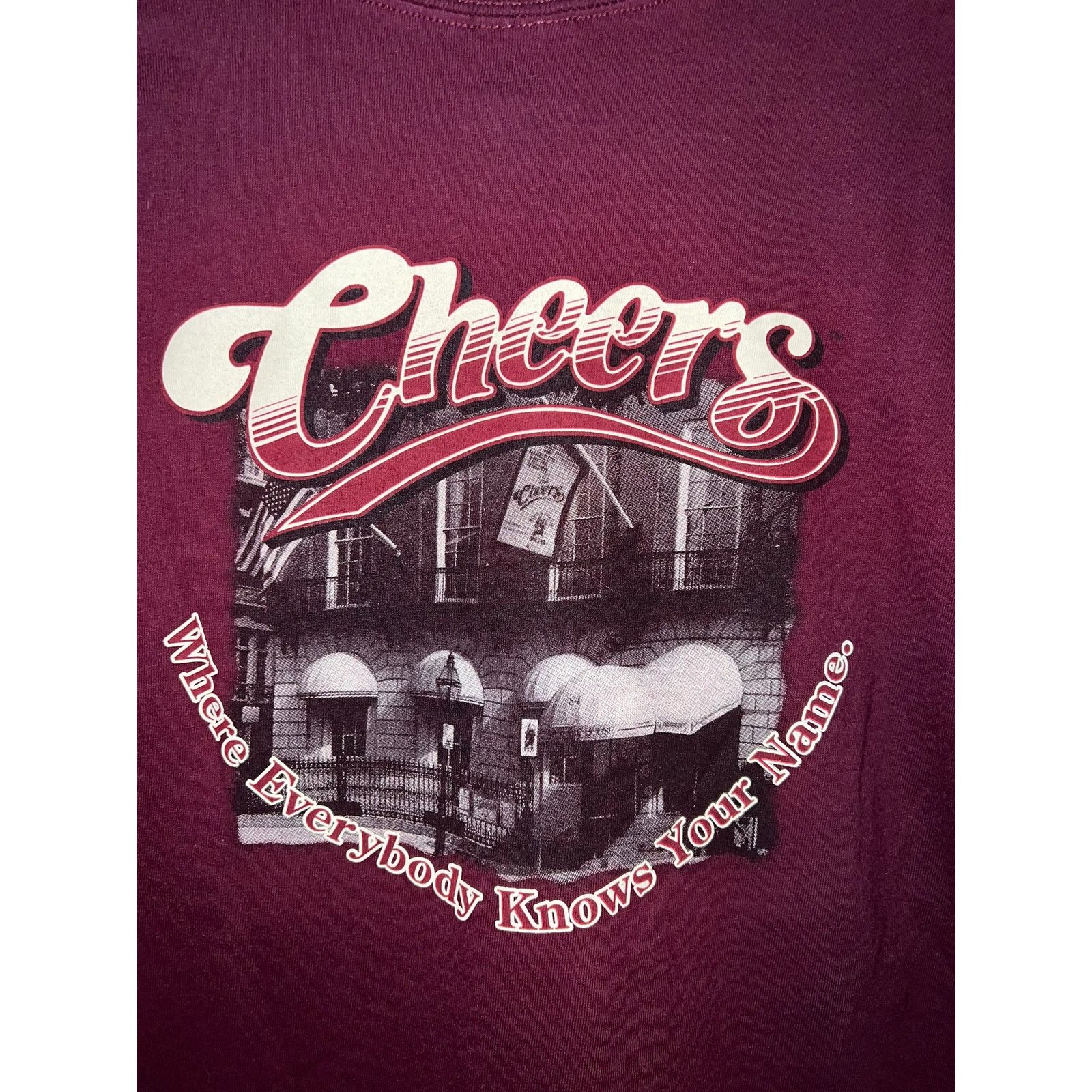 Gildan Vintage Cheers Shirt Where Everybody Name Show Tee M Medium Size US M / EU 48-50 / 2 - 6 Thumbnail